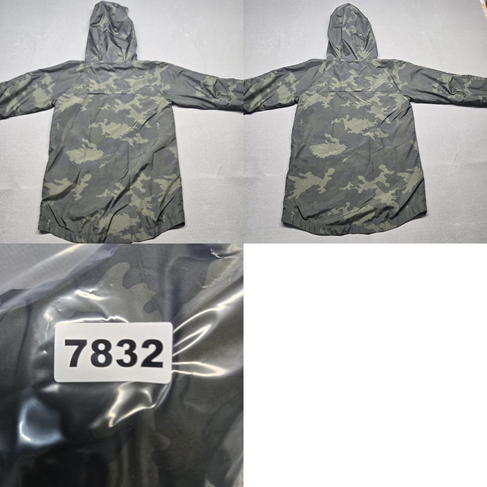 Vintage All In Motion Jacket Mens Large Camo Hooded Windbreaker Lightweight Full Zip Size US L / EU 52-54 / 3 - 8 Thumbnail