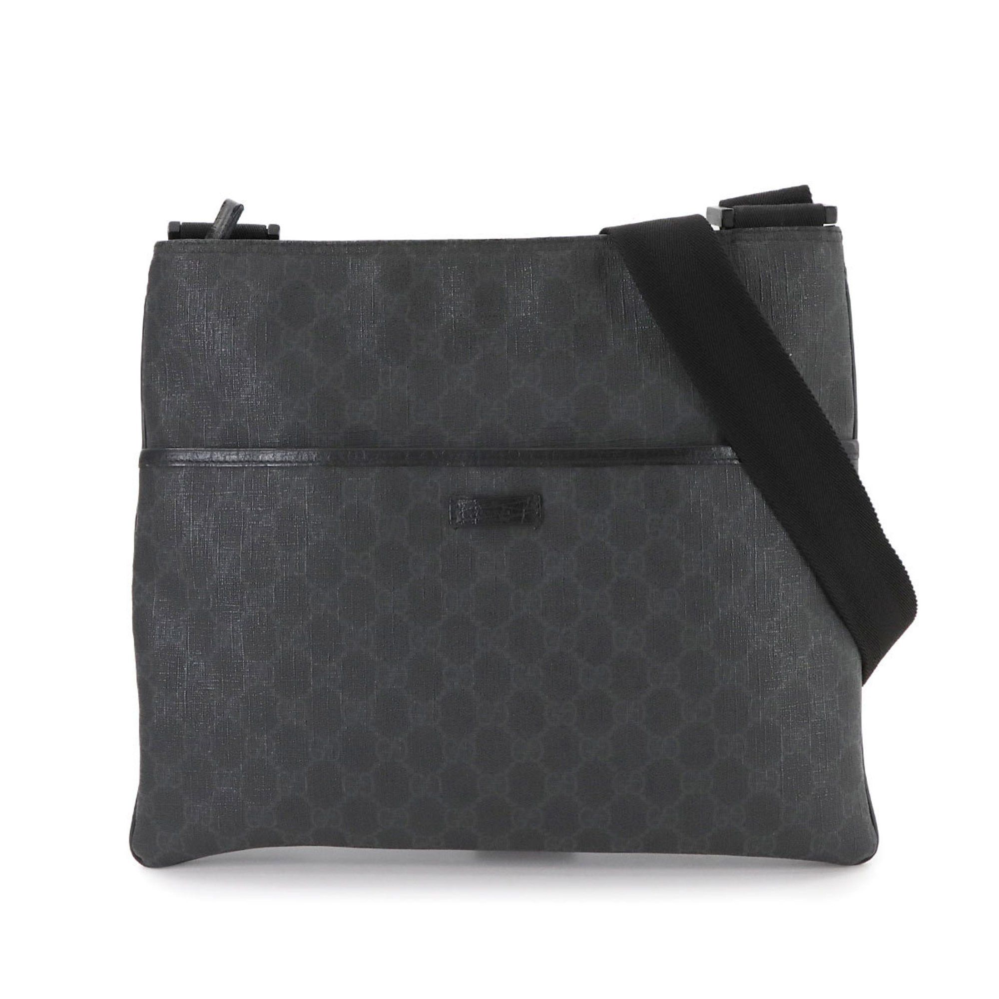 Gucci GG Supreme Shoulder Bag Black 162904 Messenger, Women's