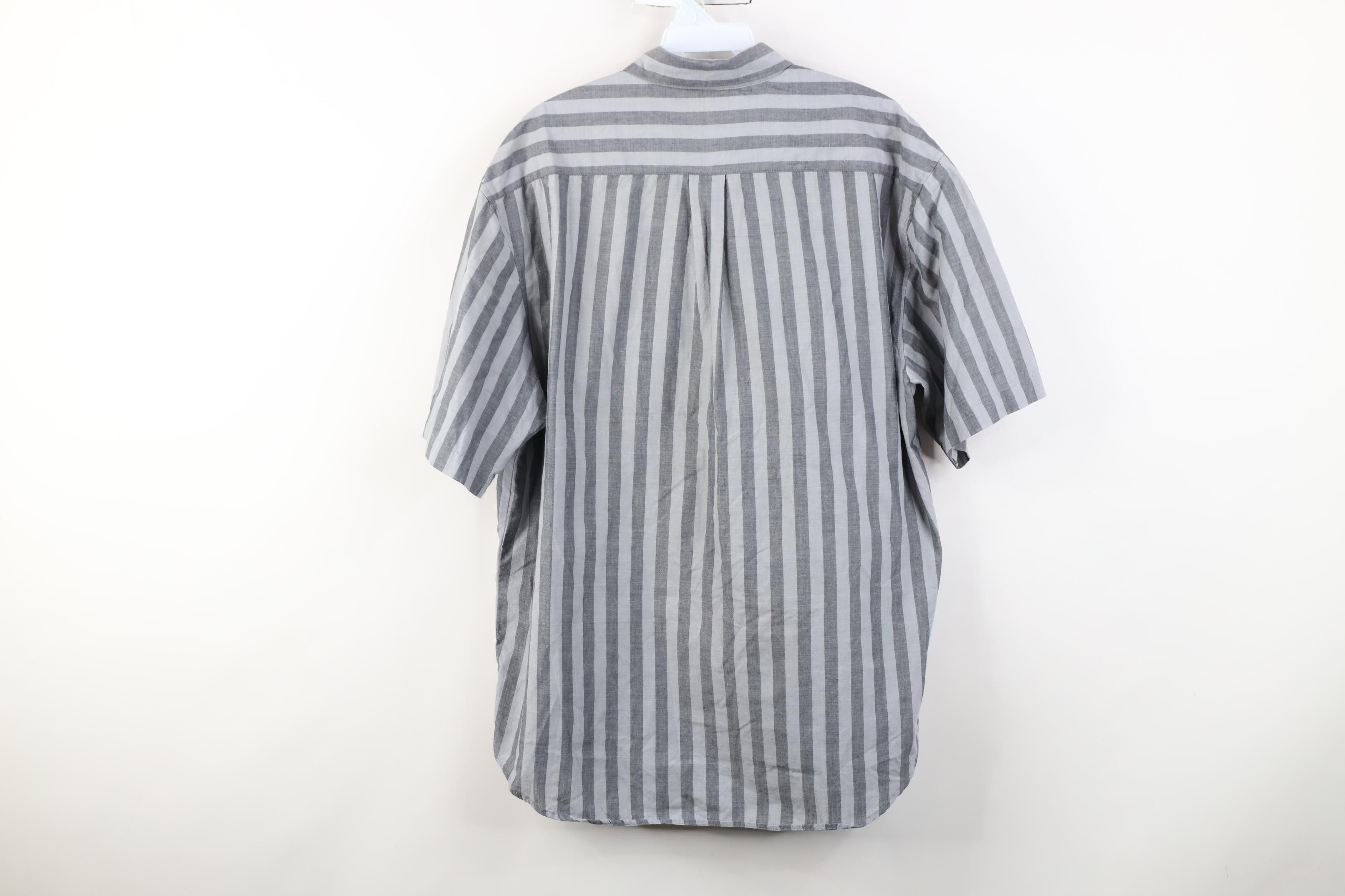 Vintage Vintage 90s Streetwear Block Short Sleeve Button Down Shirt Size US L / EU 52-54 / 3 - 10 Thumbnail