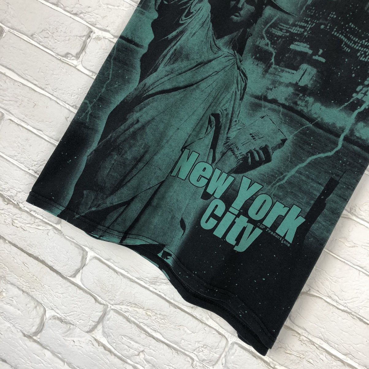 Vintage New York all over print State of Liberty vintage tee t shirt Size US XL / EU 56 / 4 - 3 Thumbnail