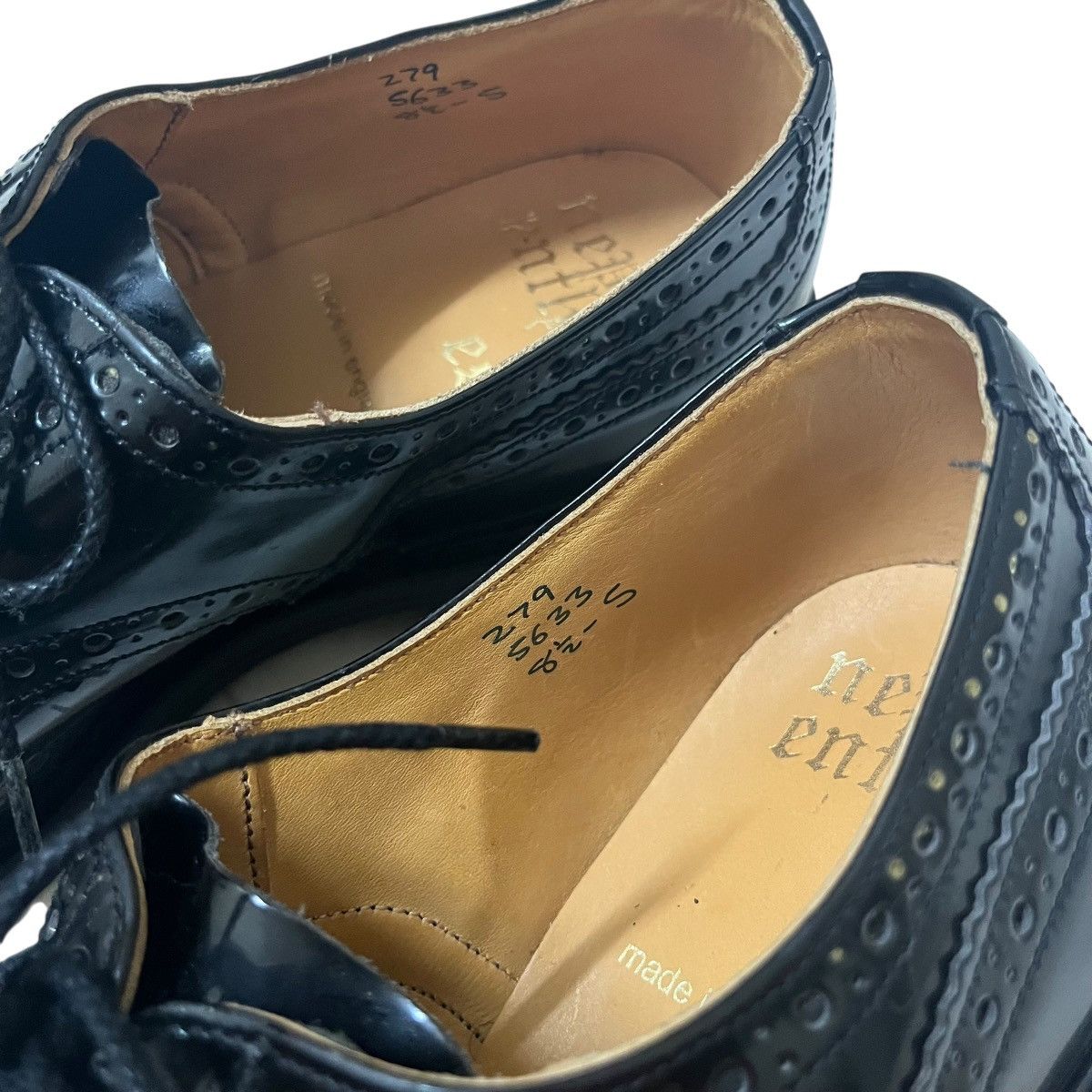 Nepenthes Authentic Nepenthes Needles England Wingtip Style Shoes Size US 8.5 / EU 41-42 - 6 Thumbnail