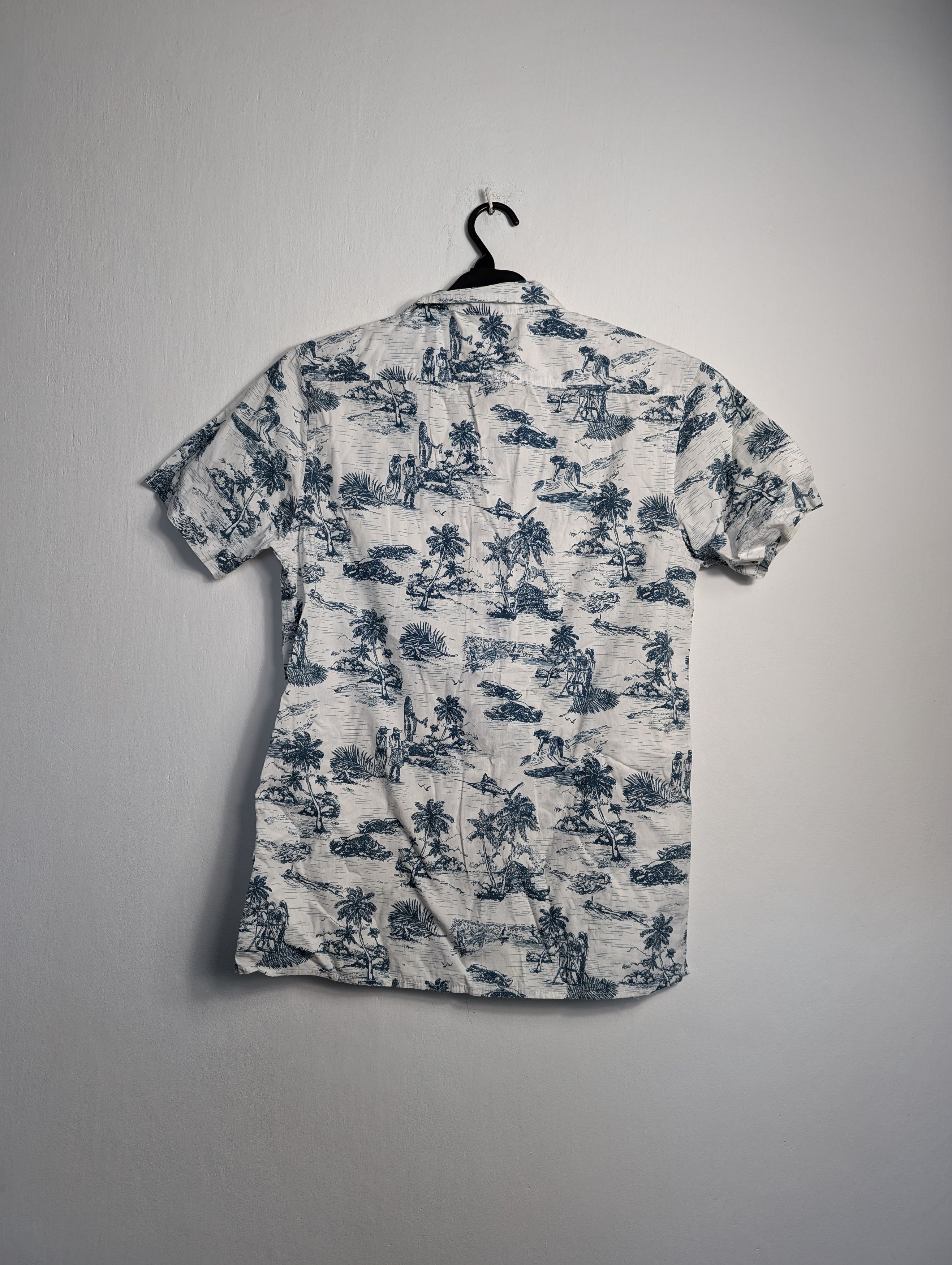 Vintage Vintage Y2K Hawaiian Shirt - Summer Floral Palm Tree Print Size US XS / EU 42 / 0 - 3 Thumbnail