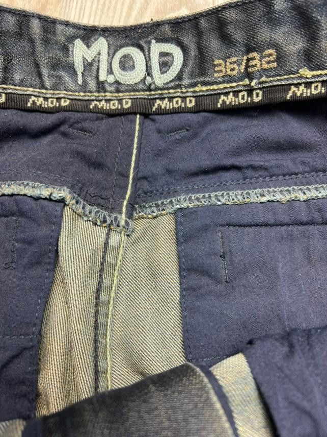 Vintage Denim pants M.O.D Avant Garde Y2k 🔥 Size US 36 / EU 52 - 8 Thumbnail