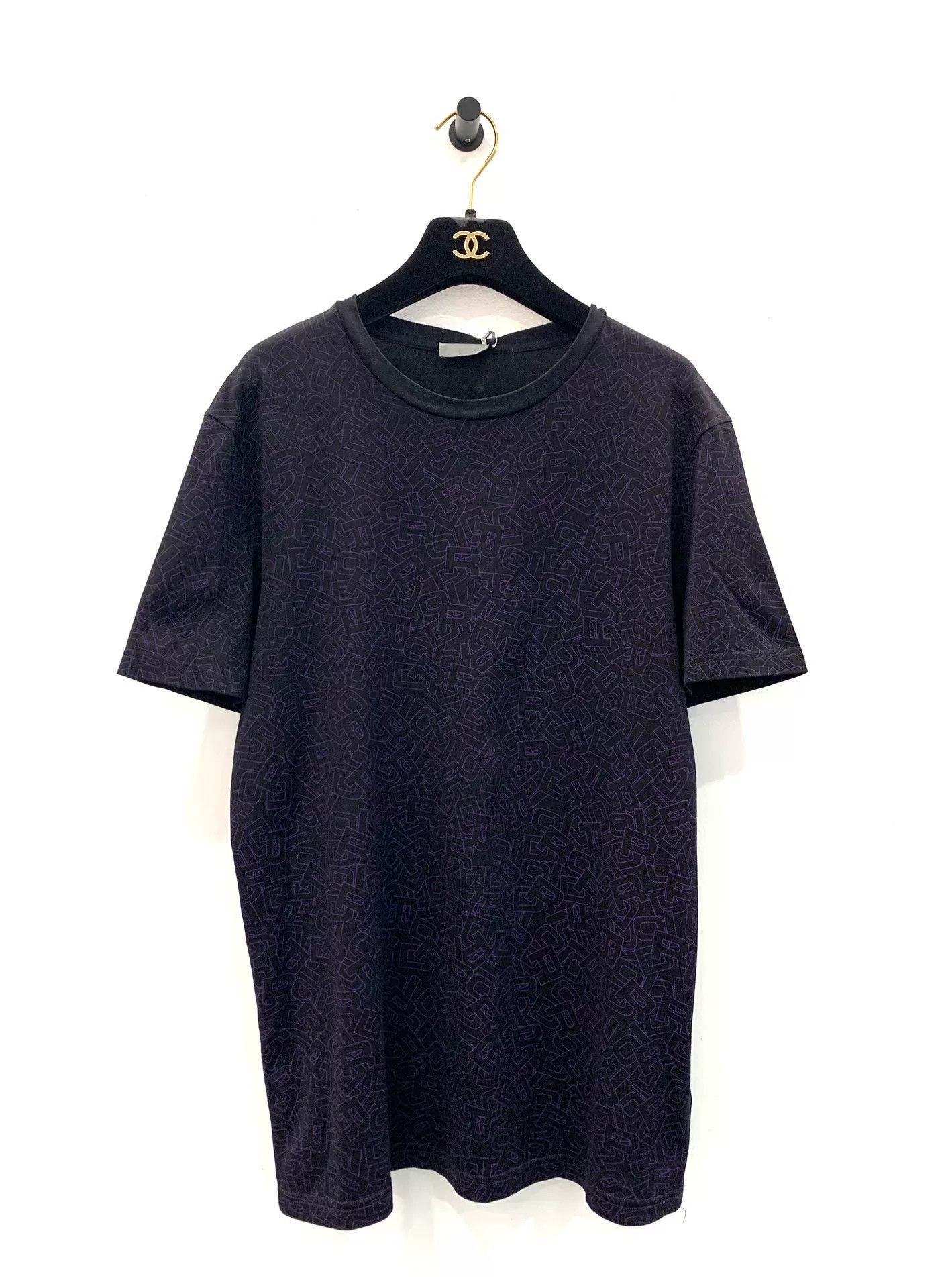 Dior Dior Purple Logo Bee Men's Short Sleeve Tee Size US M / EU 48-50 / 2 - 1 Thumbnail