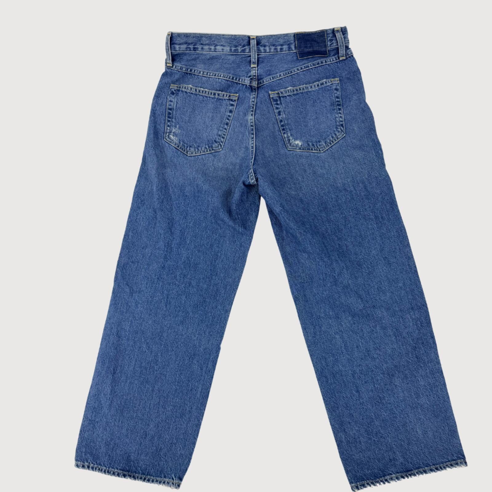 AMOMENTO AMO Jocelyn Shaped Trouser Jeans Medium Wash 28 Size 28" / US 6 / IT 42 - 4 Thumbnail