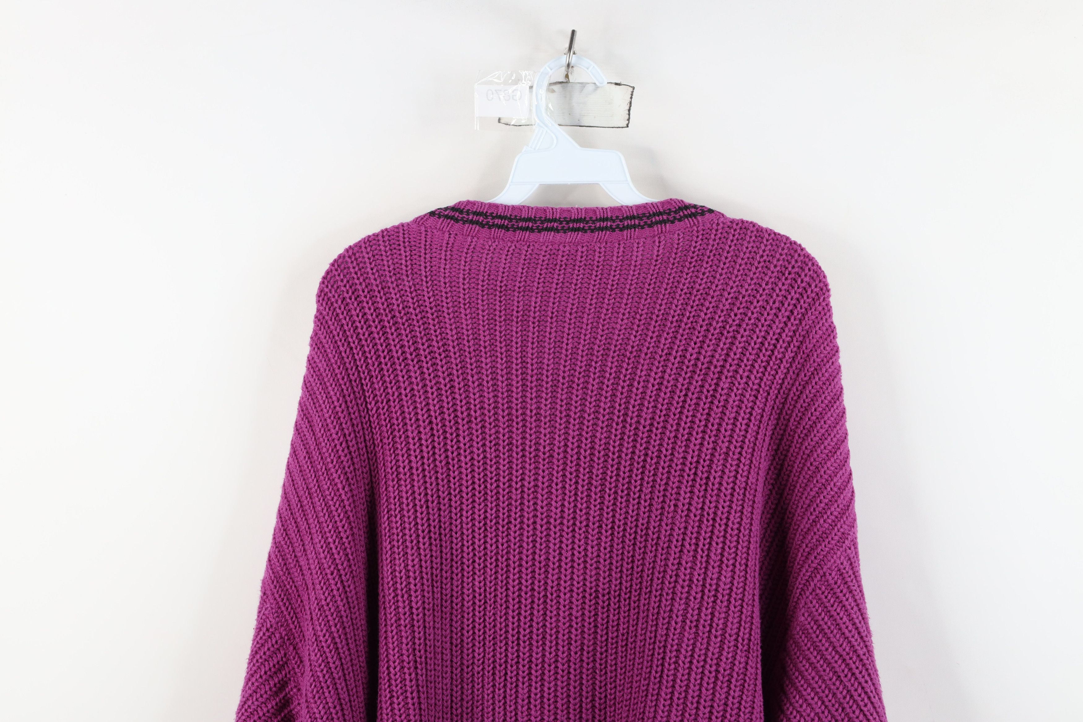 Levi's Vintage 90s Dockers x Levis Ribbed Knit Cardigan Sweater USA Size M / US 6-8 / IT 42-44 - 10 Thumbnail