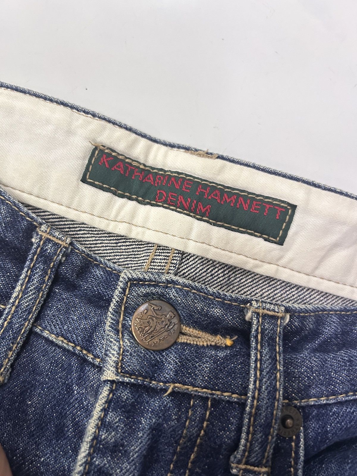 Designer × Katharine Hamnett London KATHARINE HAMNETT LONDON Denim Flare Jeans Slim Fits Size US 26 / EU 42 - 12 Thumbnail