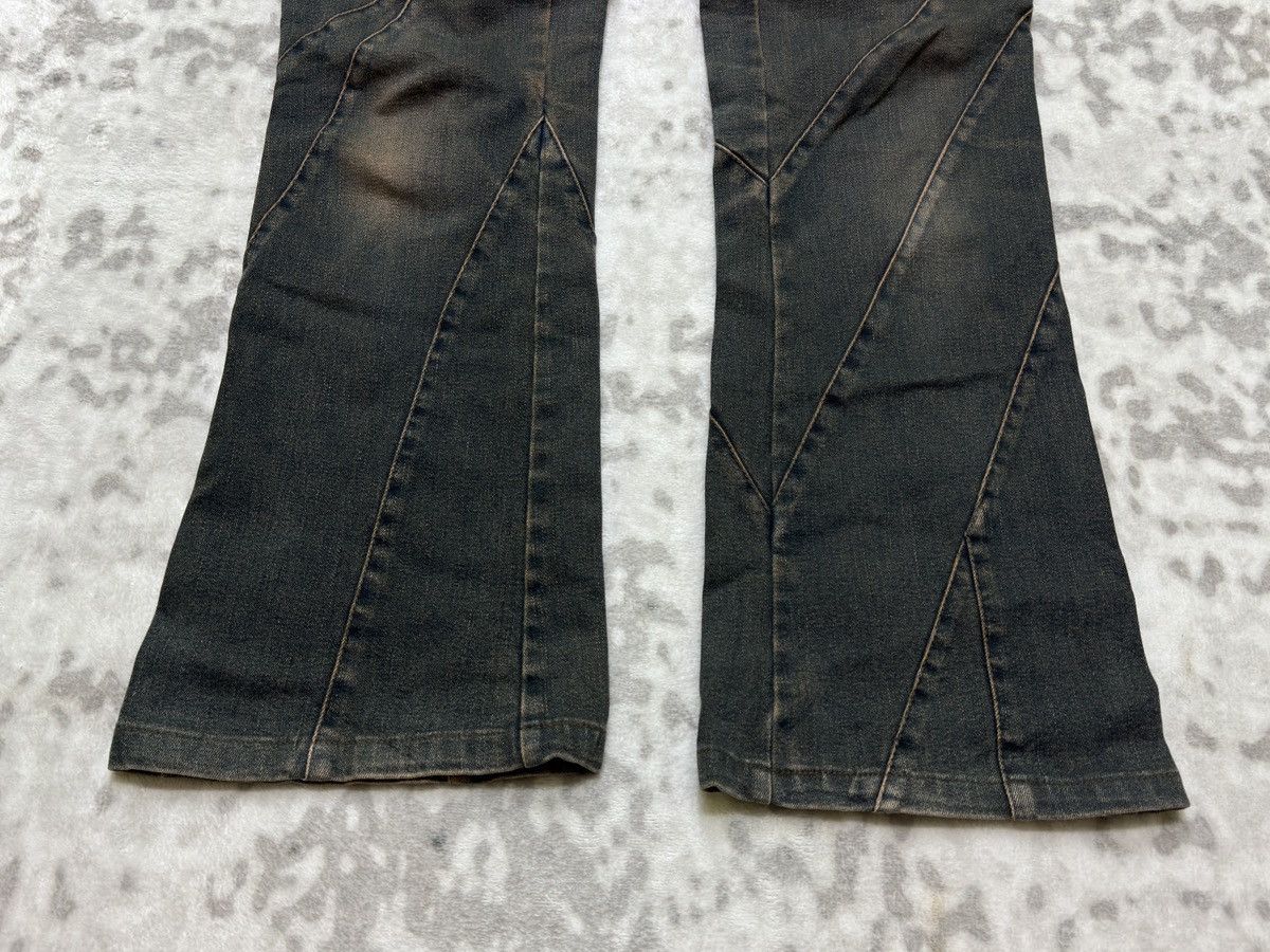 Japanese Brand VIVA PRESTO RECONSTRUCTED FLARED DENIM Size 26" / US 2 / IT 38 - 7 Thumbnail