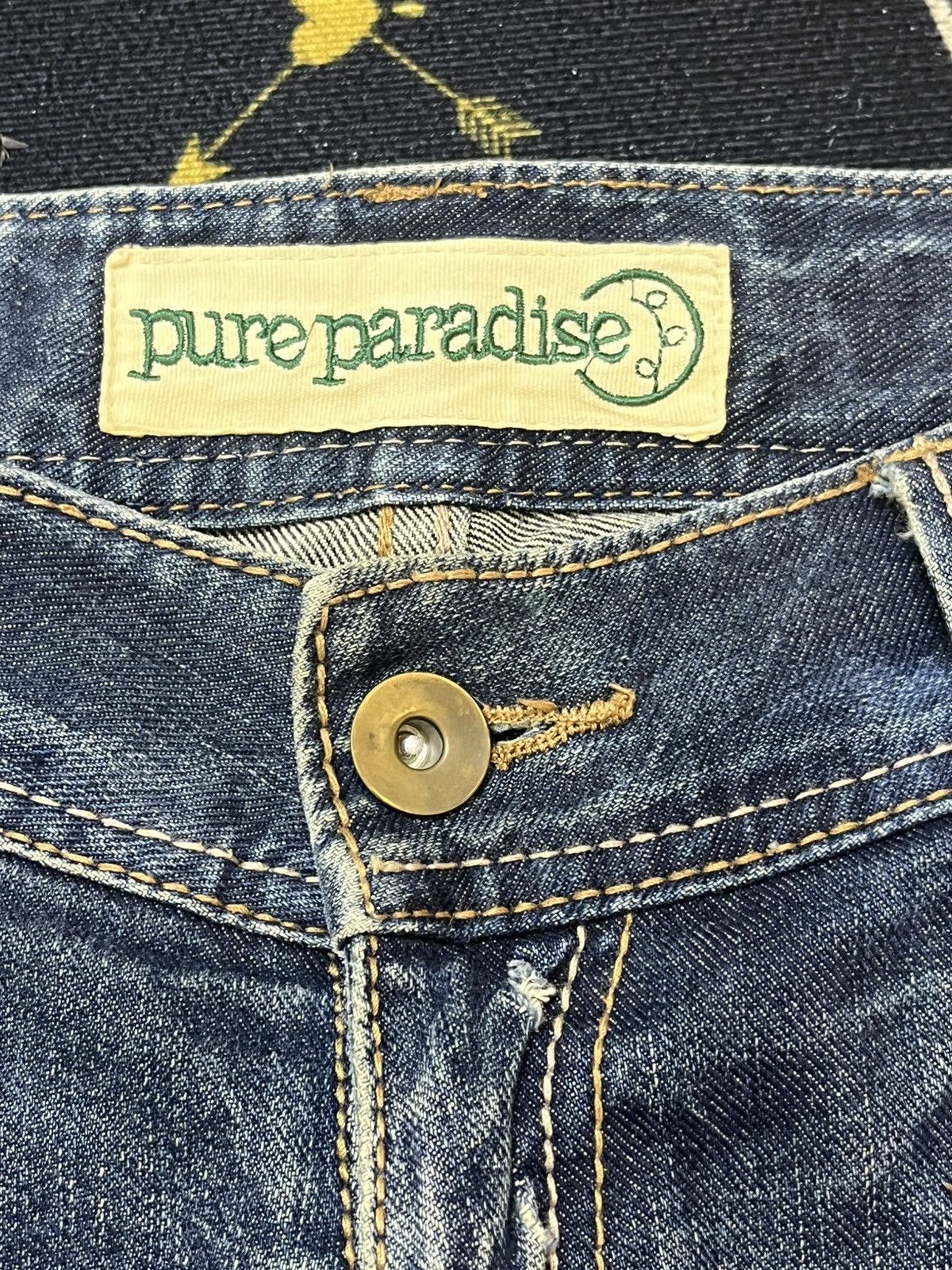 Beauty Beast × Japanese Brand Vintage Pure Paradise Flare Grunge Punk Distressed Denim Size US 33 - 11 Thumbnail