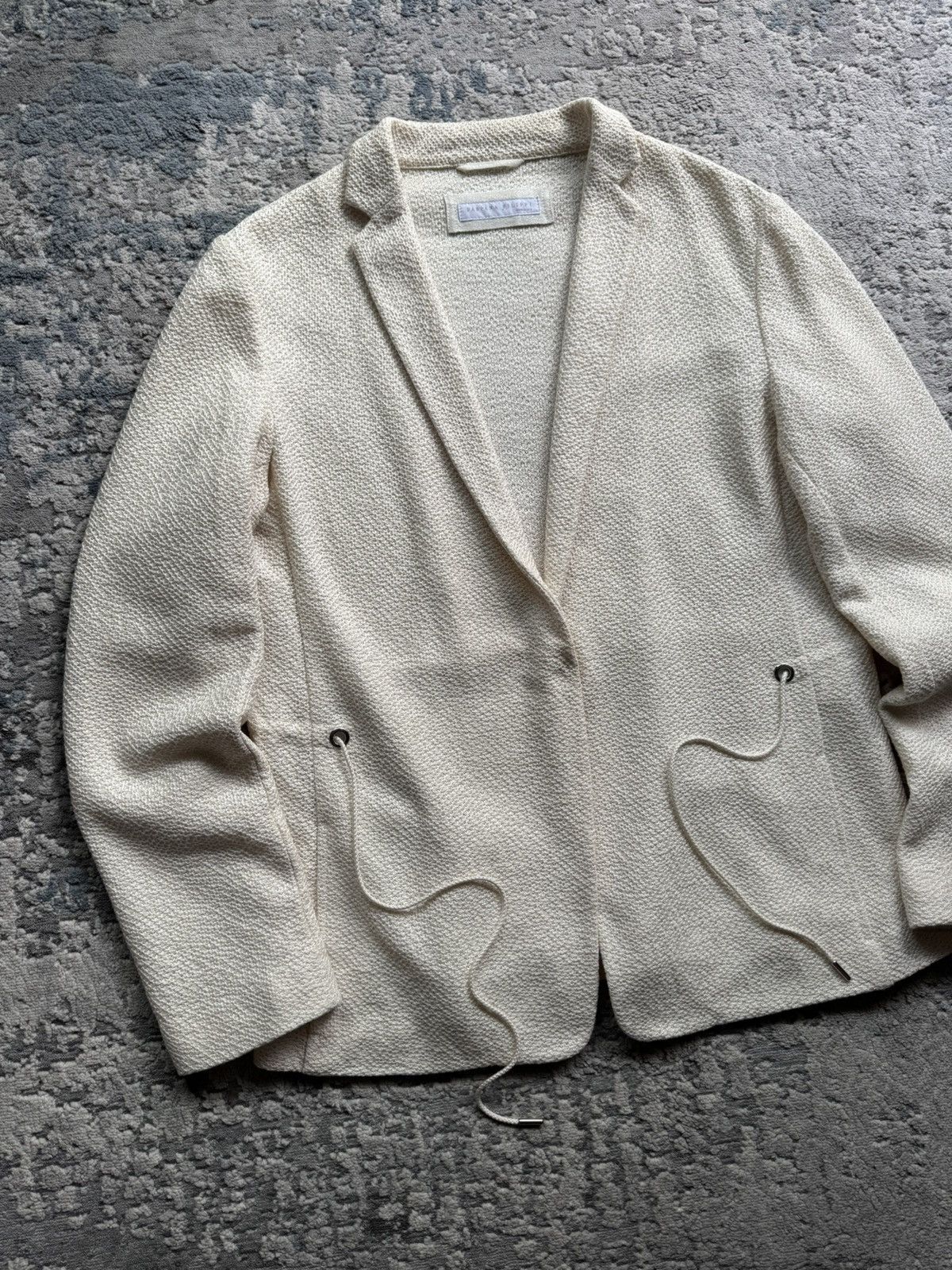 Fabiana Filippi Fabiana Filippi Cream beige Blazer Jacket Size 44 Size XL / US 12-14 / IT 48-50 - 3 Thumbnail