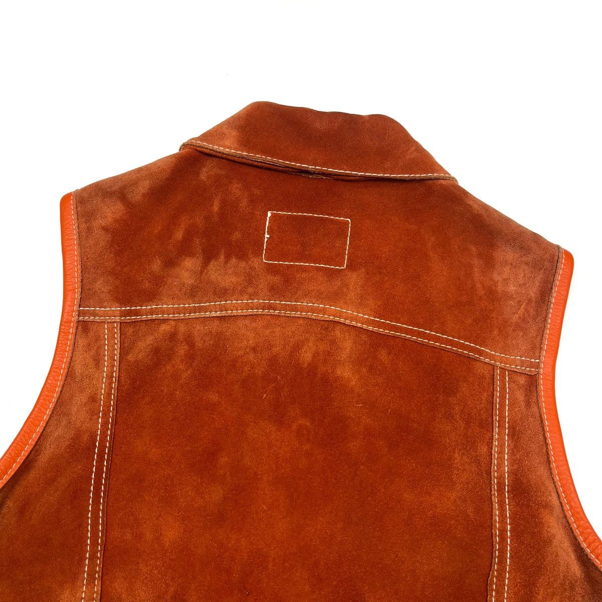 Diesel Vintage DIESEL Leather Vest 90s Suede Cowhide Waistcoat Size S / US 4 / IT 40 - 15 Thumbnail