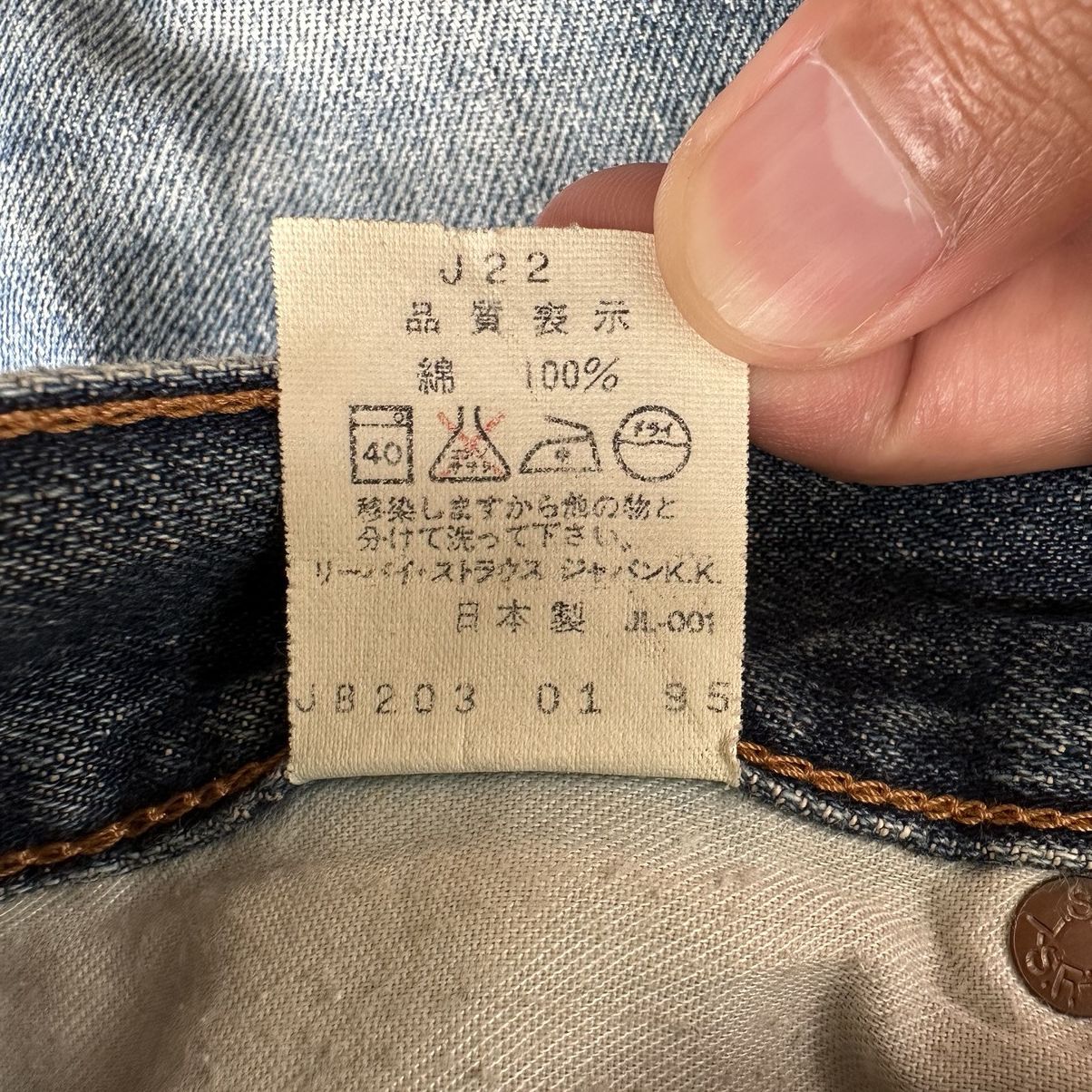 Japanese Brand Vtg🔥Levi’s 502 Talon Selvedge Distressed Faded Denim Jean Size US 30 / EU 46 - 9 Thumbnail