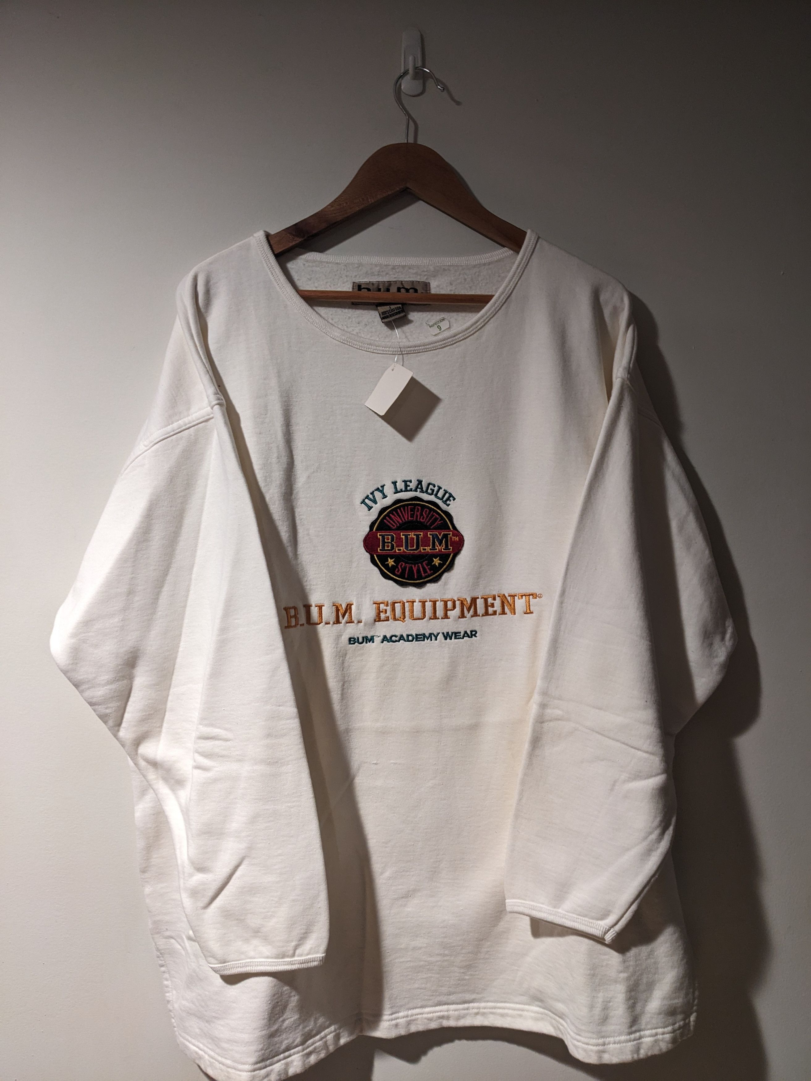 B.U.M Equipment × Vintage Vintage 90s B.U.M. Equipment Ivy University Sweatshirt Size US L / EU 52-54 / 3 - 1 Thumbnail