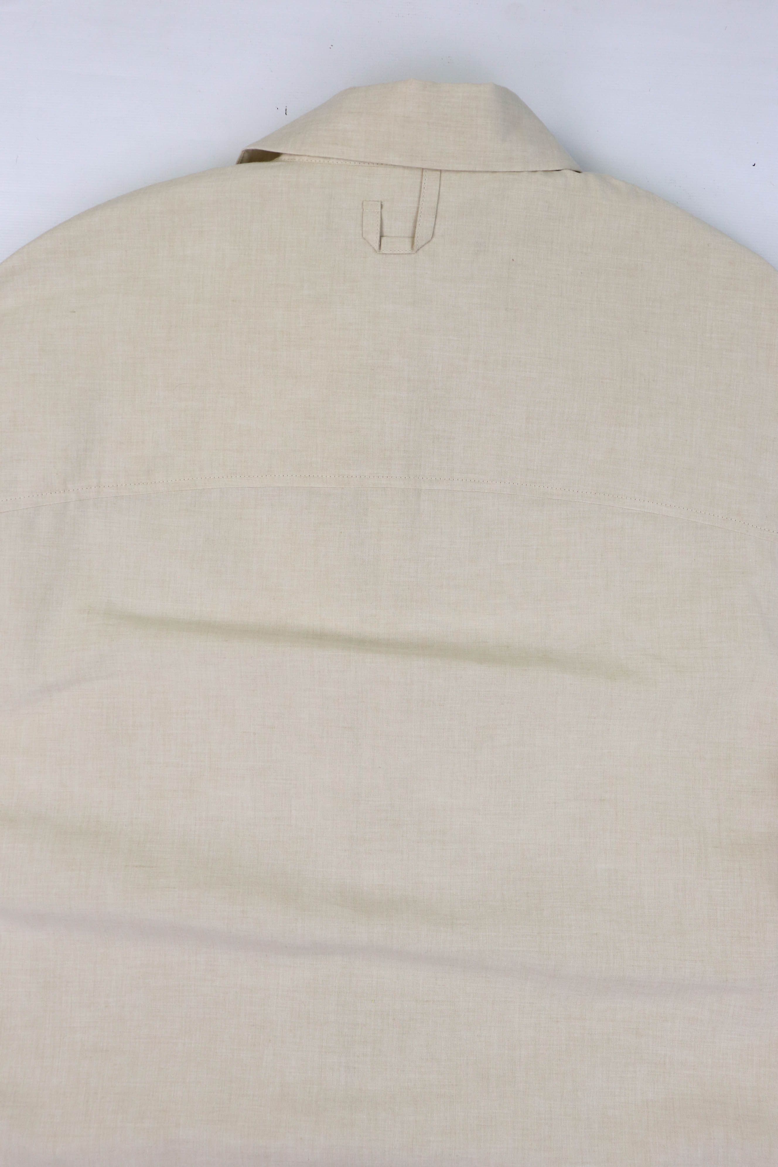 Jacquemus The Jacquemus La Croisiere Beige Linen Blend Oversized Shirt Size US XL / EU 56 / 4 - 9 Thumbnail