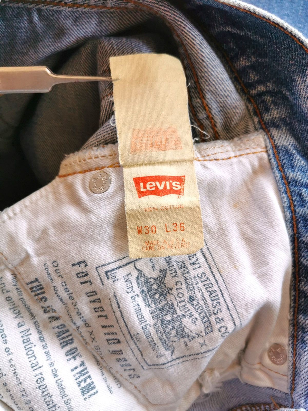 Levi's × Vintage Levis 501 Vintage Selvedge Usa w30” fit w28” Size US 28 / EU 44 - 13 Thumbnail