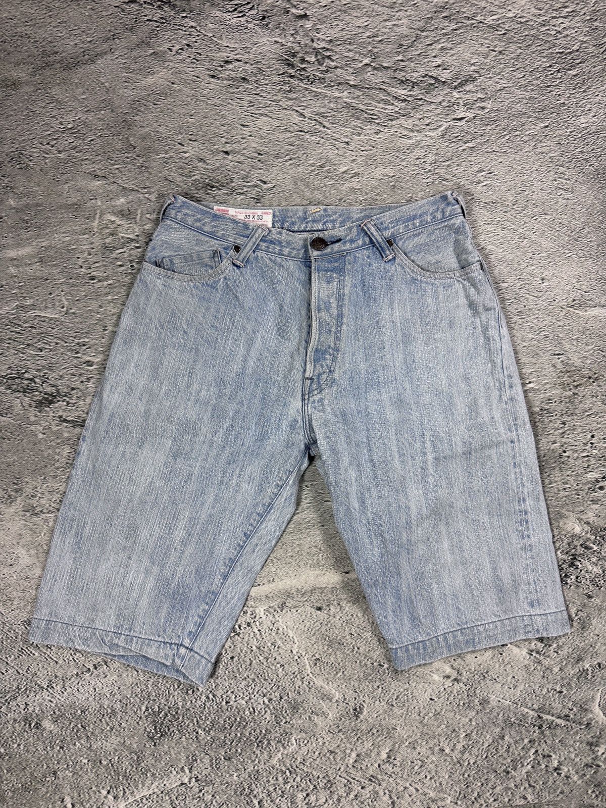 Evisu Evisu Yamane jorts light blue Y2K shorts denim white gull Size US 33 - 5 Thumbnail
