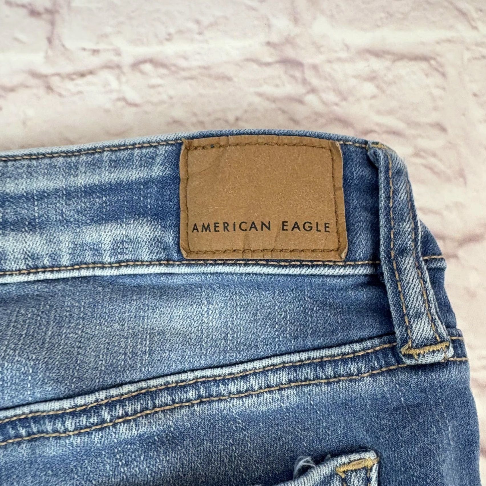 American Eagle Outfitters American Eagle Outfitters Jeans Womens 6 Short Blue Jegging Distressed Stretch 5-Pocket Denim Size 28" / US 6 / IT 42 - 7 Thumbnail