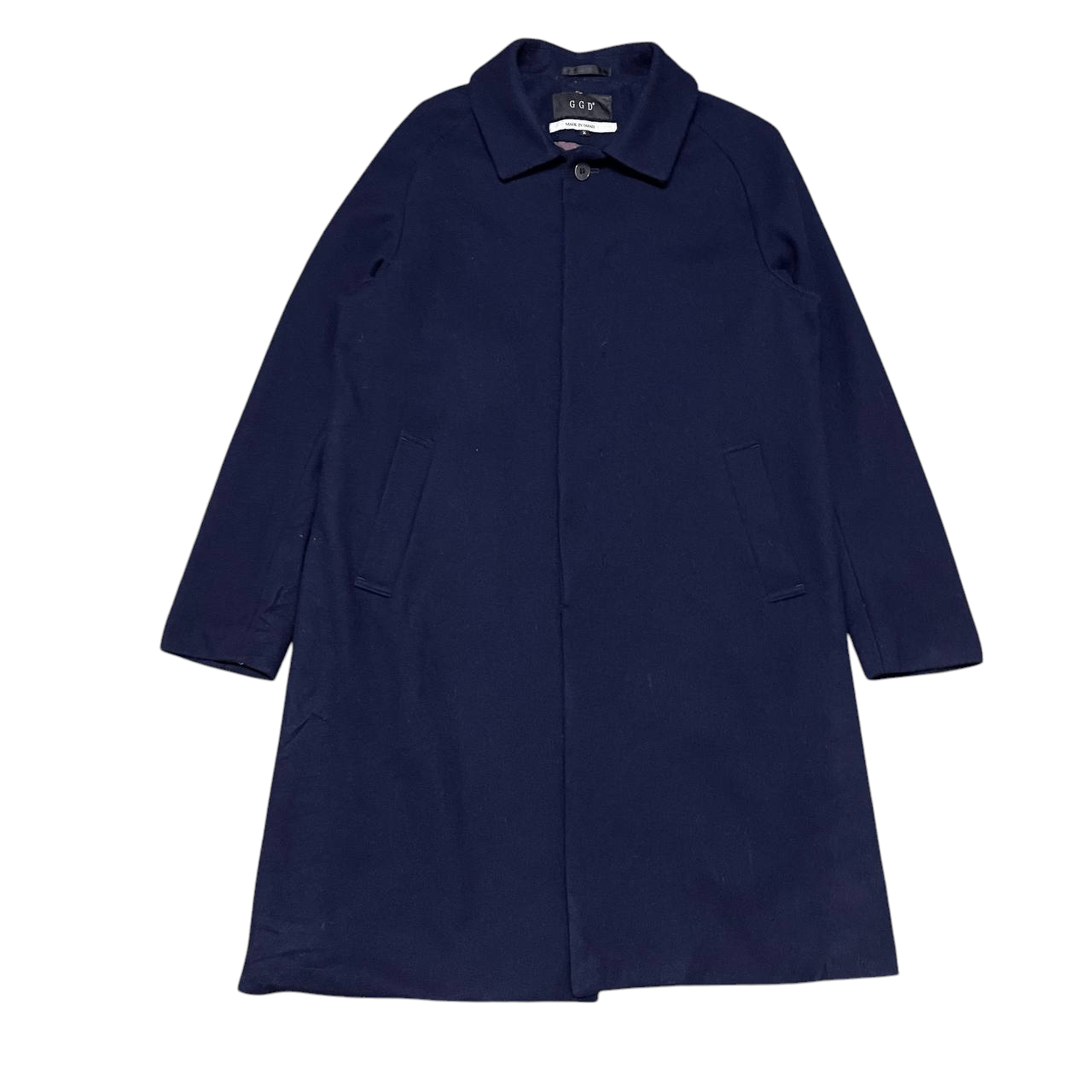 Japanese Brand AW18 GGD Grand Global Design Wool Long Coat Size US M / EU 48-50 / 2 - 1 Thumbnail