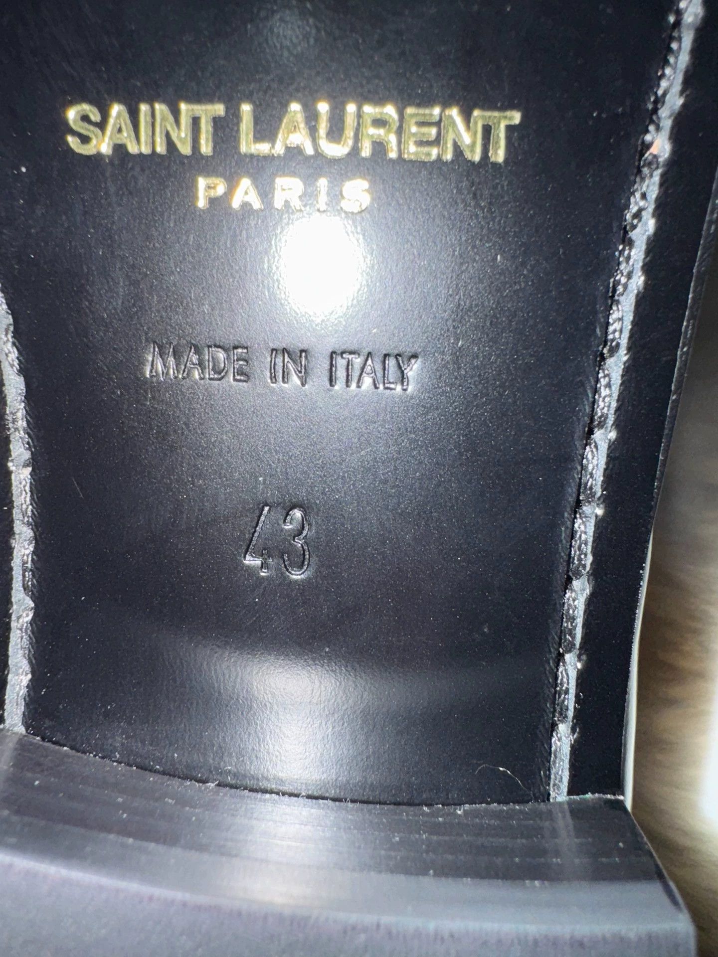 Saint Laurent Paris Saint Laurent SLP brand new men's new shiny leather shoes Size US 10 / EU 43 - 7 Thumbnail