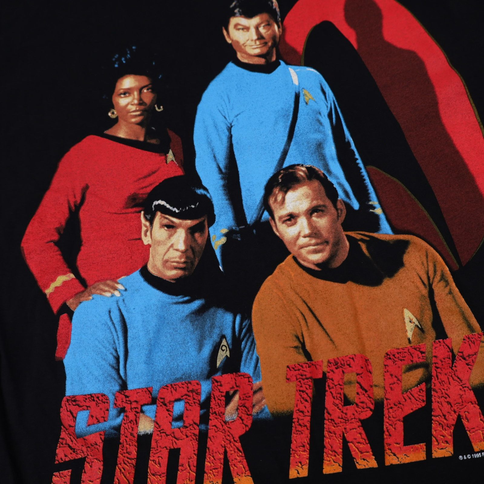 Vintage Vintage 90s Star Trek Crew TV Series Graphic T Shirt Size US L / EU 52-54 / 3 - 5 Thumbnail