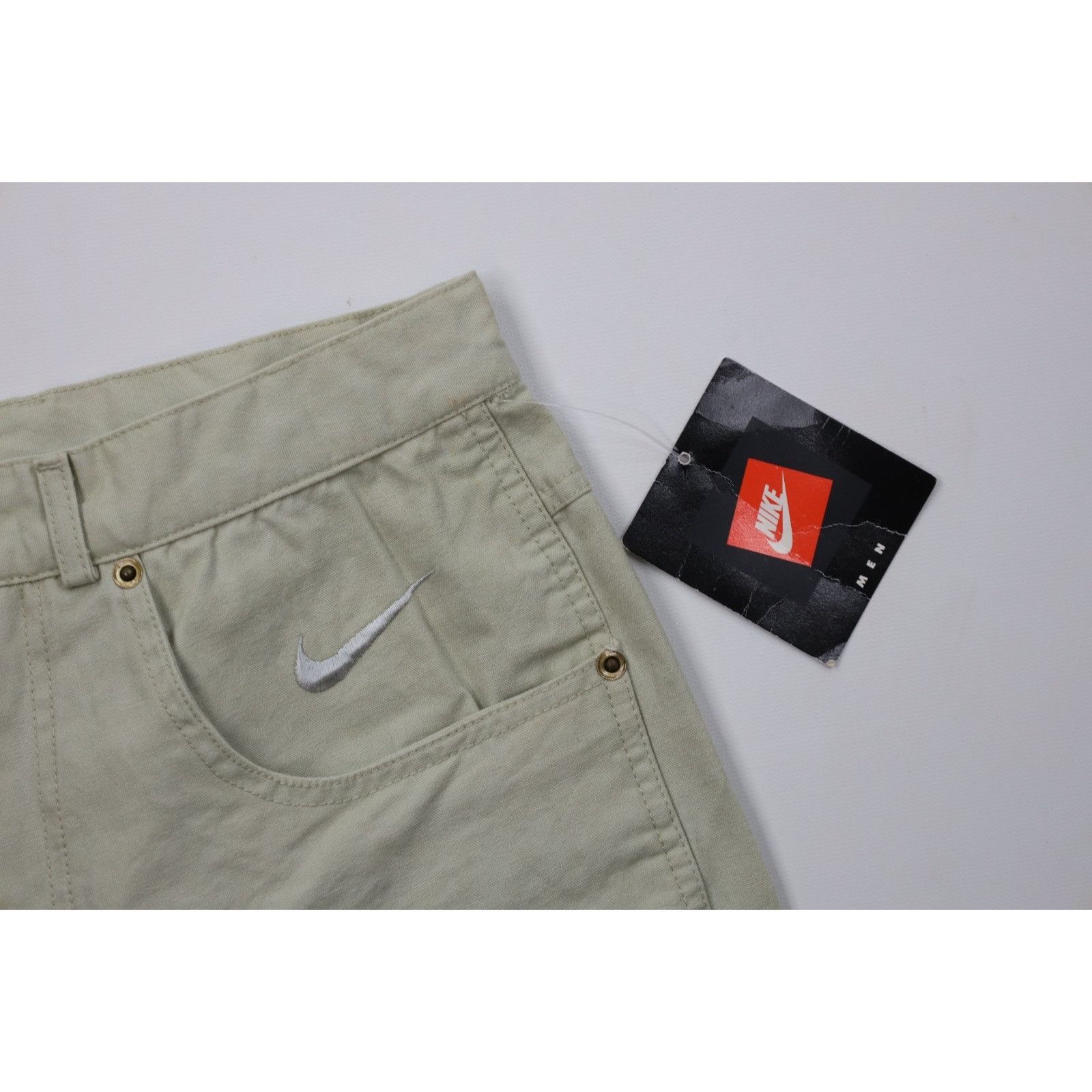 Nike Deadstock Vintage 90s Nike Travis Scott Mini Swoosh Shorts Size US 30 / EU 46 - 3 Thumbnail