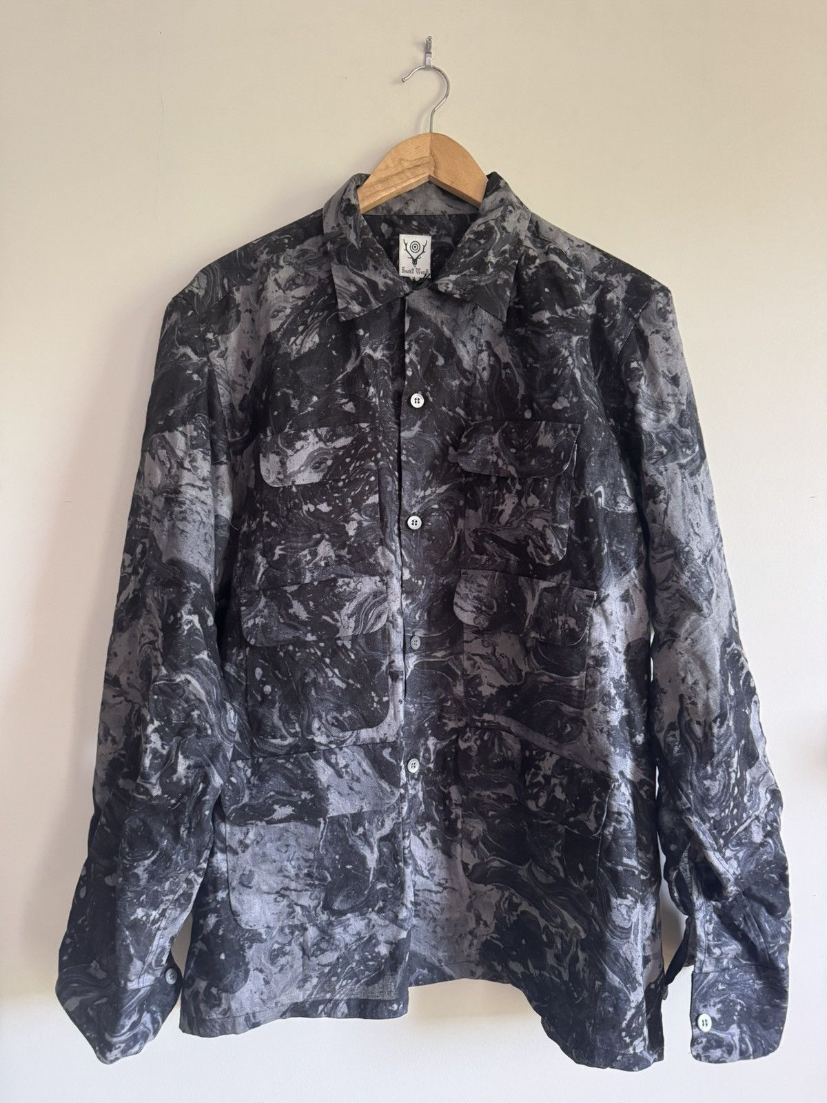 Nepenthes Nepenthes Co, Ltd button down linen shirt Size US L / EU 52-54 / 3 - 1 Thumbnail