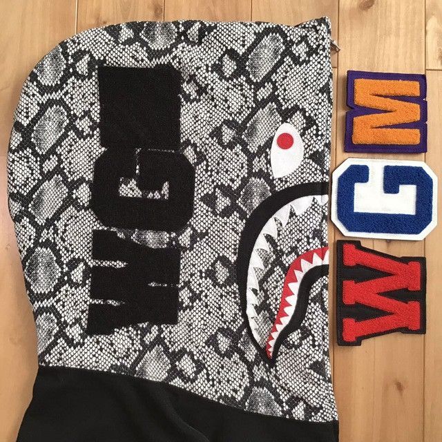 Bape BAPE Snake shark full zip hoodie a bathing ape NIGO Size US XXL / EU 58 / 5 - 5 Thumbnail