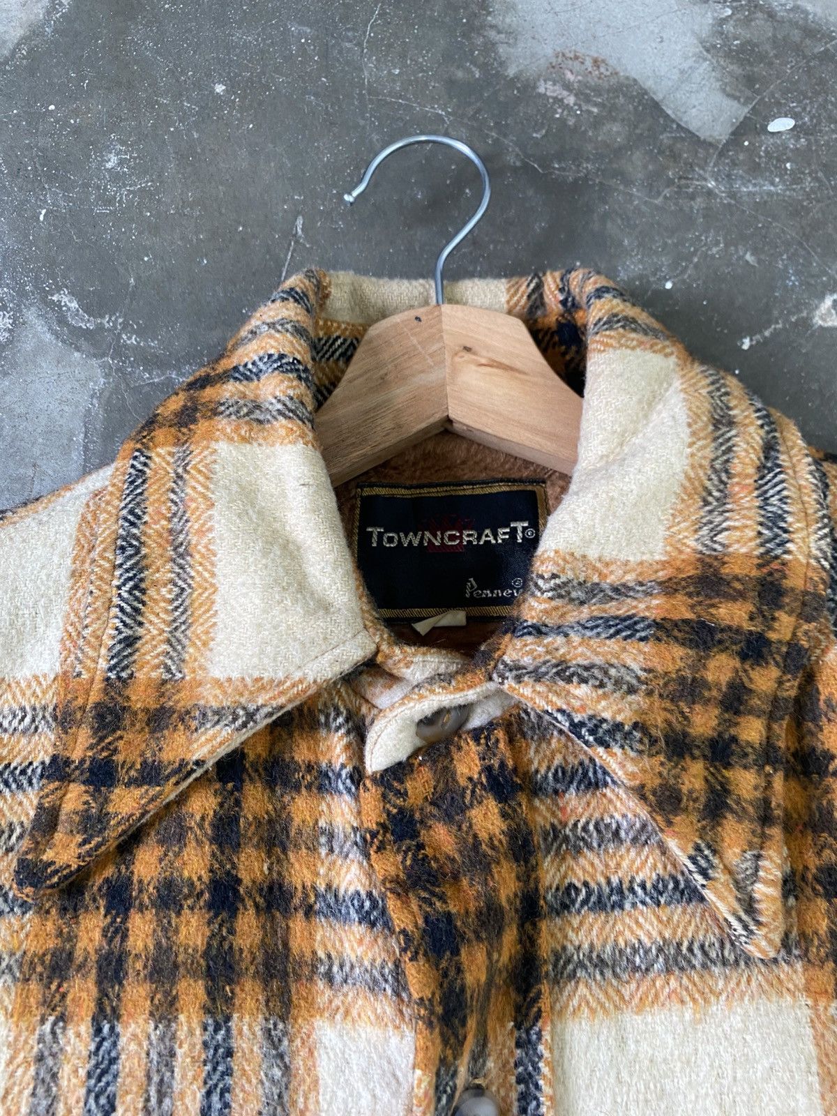 Towncraft Vintage 90s Towncraft Button Up Wool Jacket Size US L / EU 52-54 / 3 - 12 Thumbnail