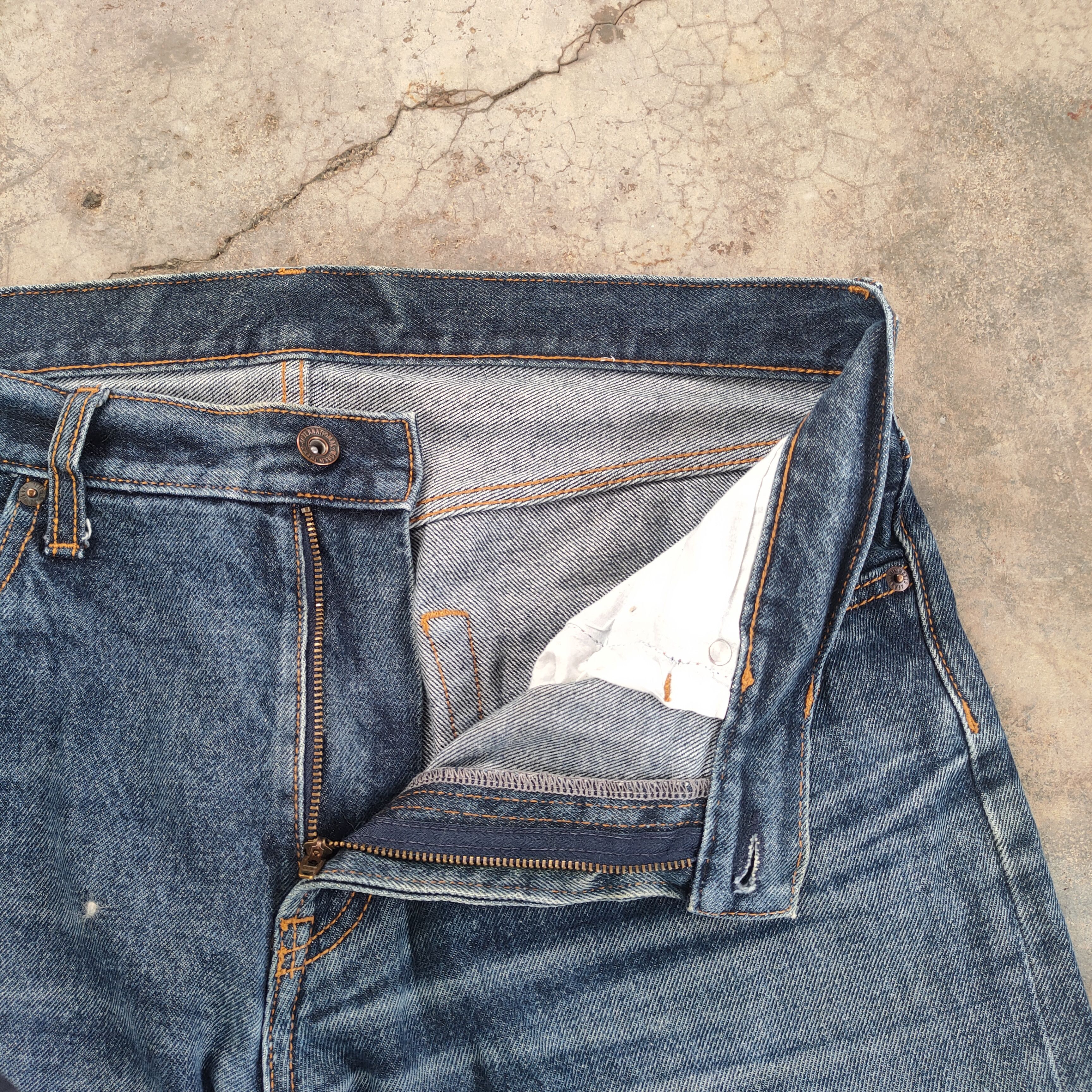 Japanese Brand × Jean × Vintage W36 VINTAGE JAPANESE FADED DISTRESSED JEANS PANTS Size US 36 / EU 52 - 5 Thumbnail
