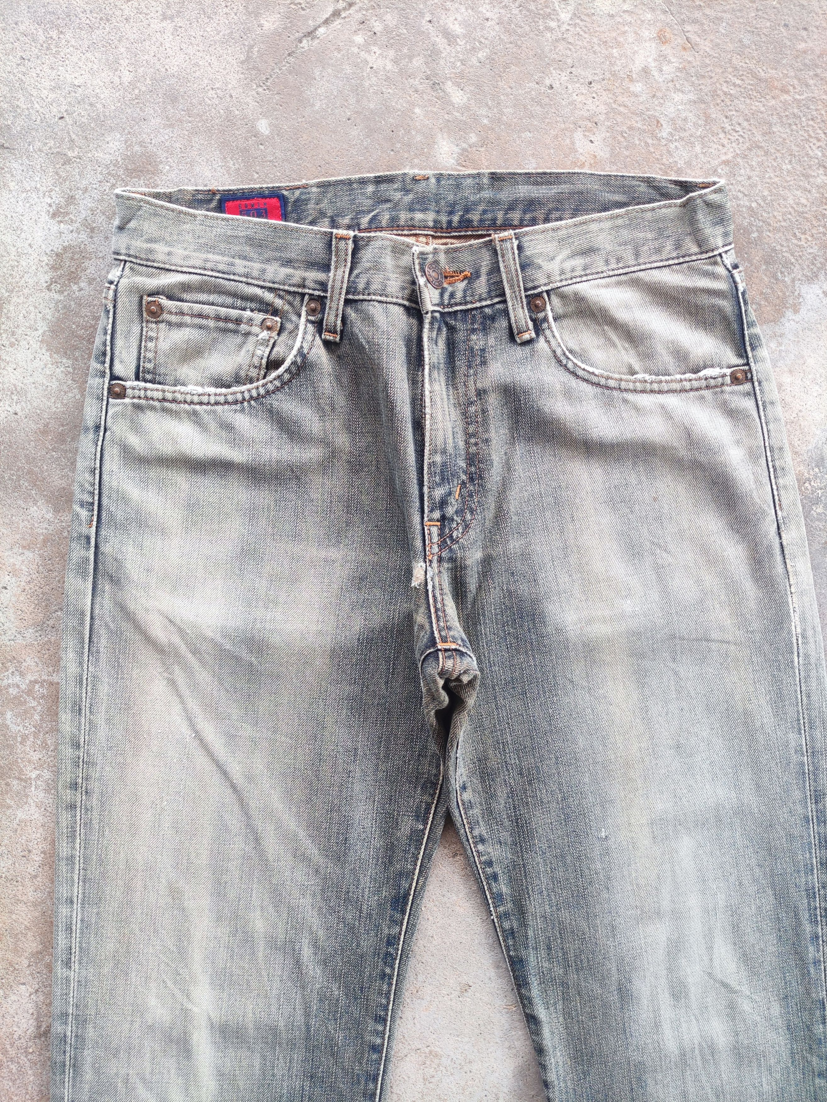 Edwin Vintage Edwin Brand Distressed Denim Faded Pants Size US 31 - 3 Thumbnail