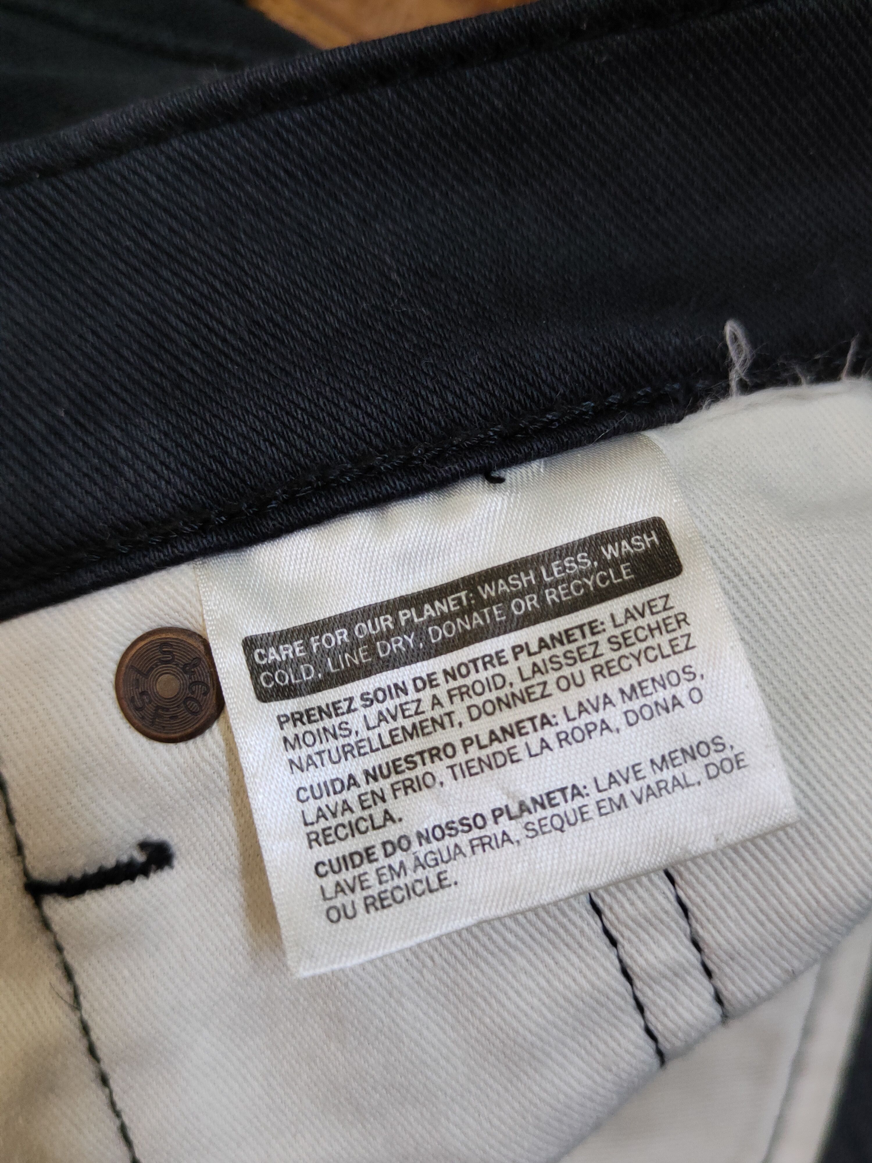 Levi's Levi's big E Black denim jeans Casual Pants #S1567 Size US 32 / EU 48 - 18 Thumbnail