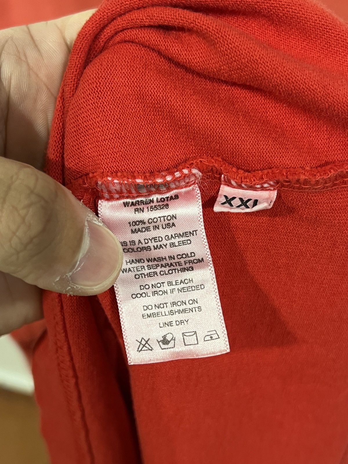 Warren Lotas Warren Lotas Lie Cheat Steal Red Tee Size US XXL / EU 58 / 5 - 7 Thumbnail