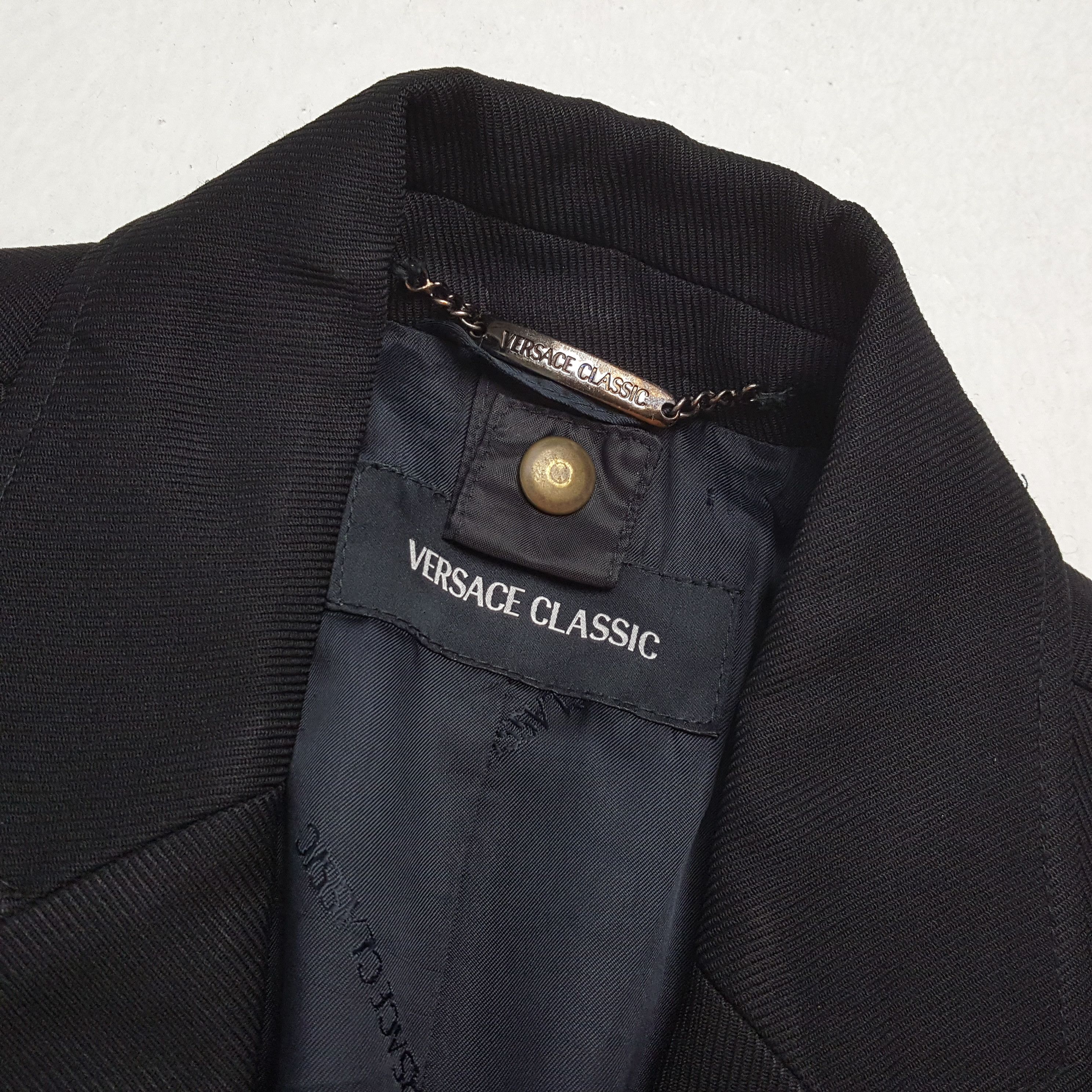 Versace × Vintage Vintage VERSACE CLASSIC Italian Fashion Brand Blazer Size 36R - 11 Thumbnail