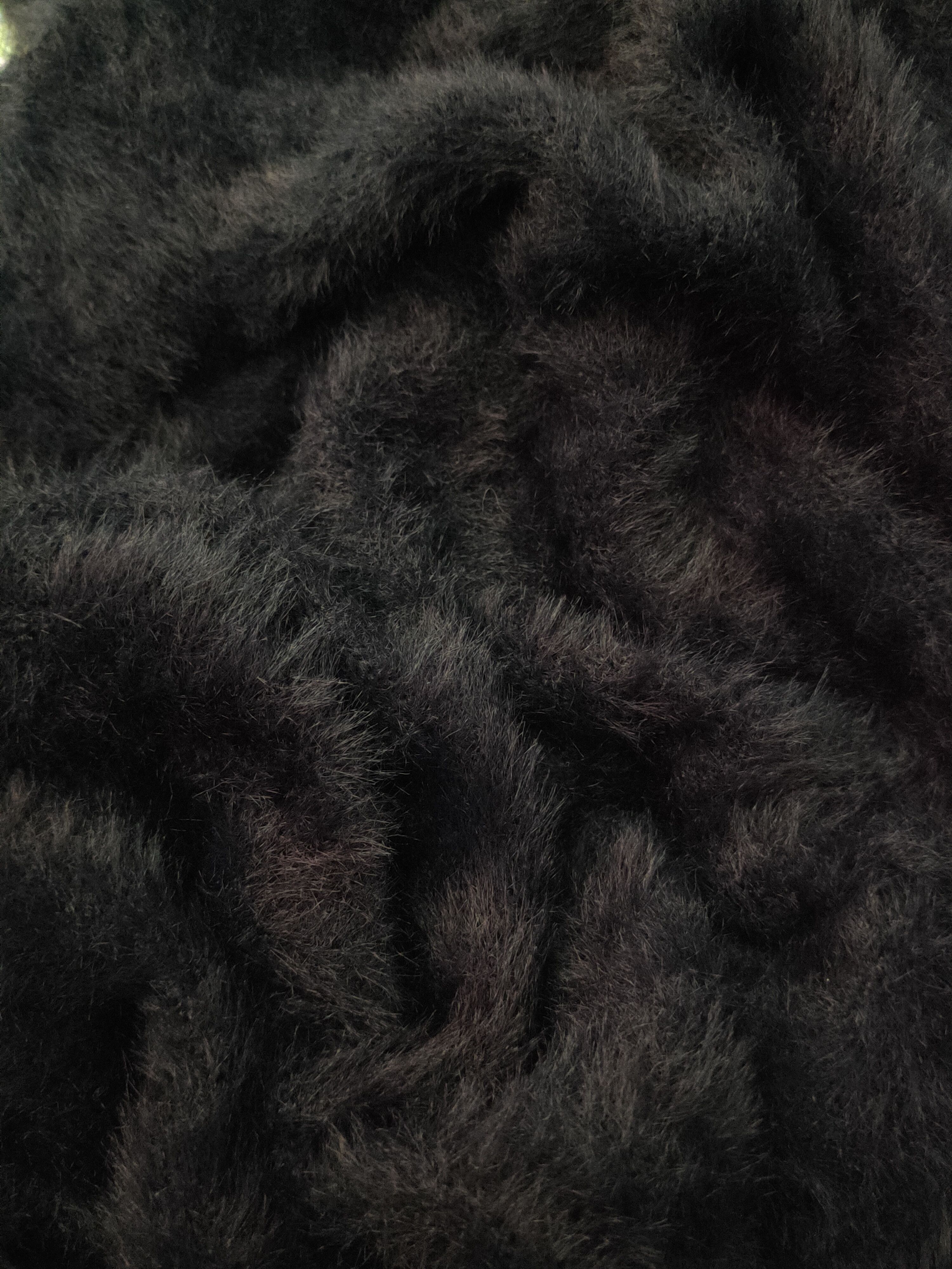 Aran Isles Knitwear Juniorsweet Dark Navy Shag Shaggy Fur Mohair Knitwear #S1944 Size M / US 6-8 / IT 42-44 - 10 Thumbnail