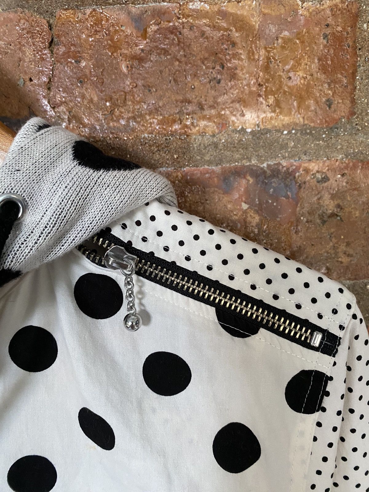 Japanese Brand ARMED Japan polka dot flannel smile and anarchy hoodie Size US S / EU 44-46 / 1 - 12 Thumbnail