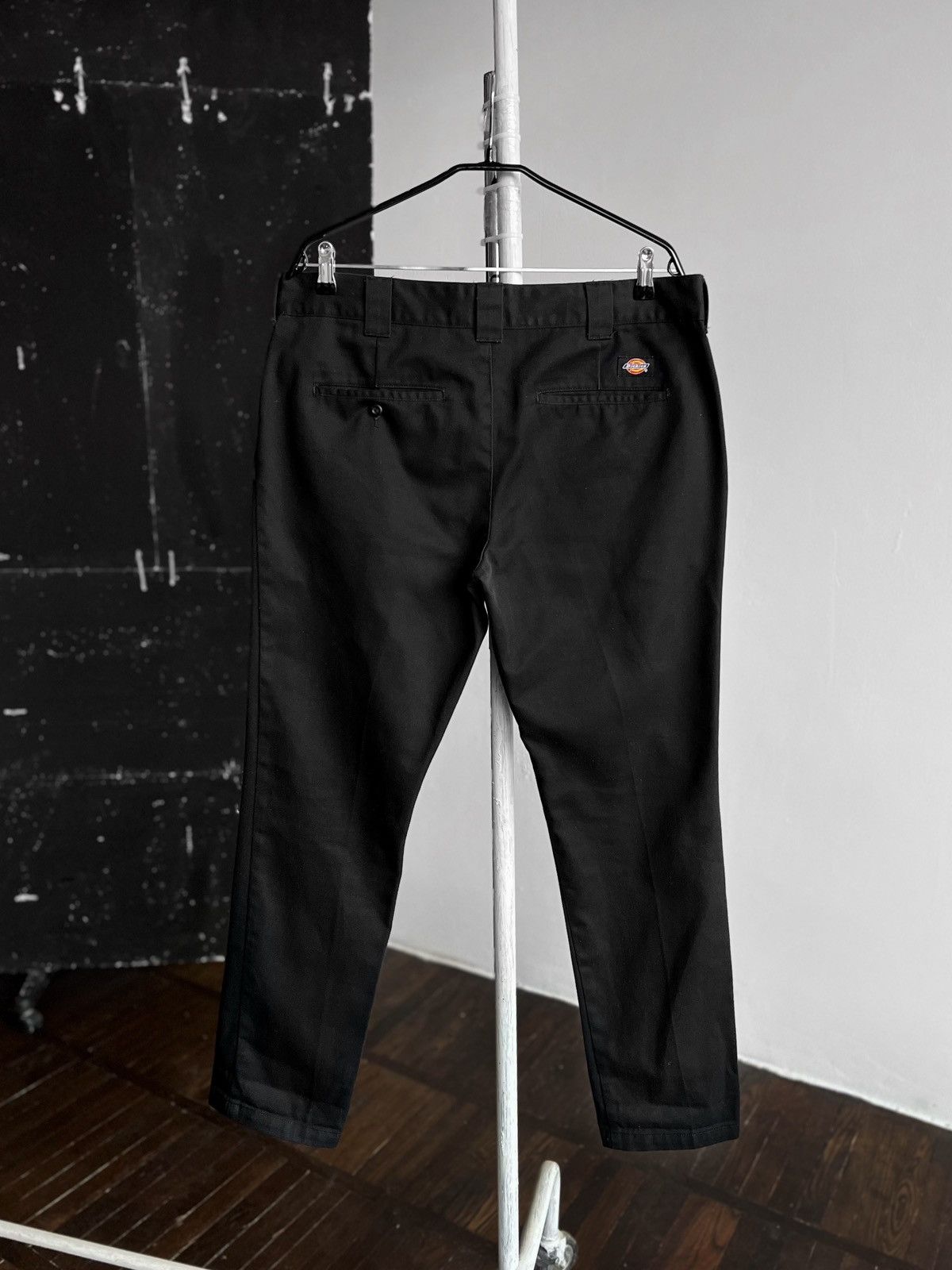 Designer × Dickies Dickies Mens Black Slim Fit Casual Pants Zipper Closure Size US 36 / EU 52 - 3 Thumbnail
