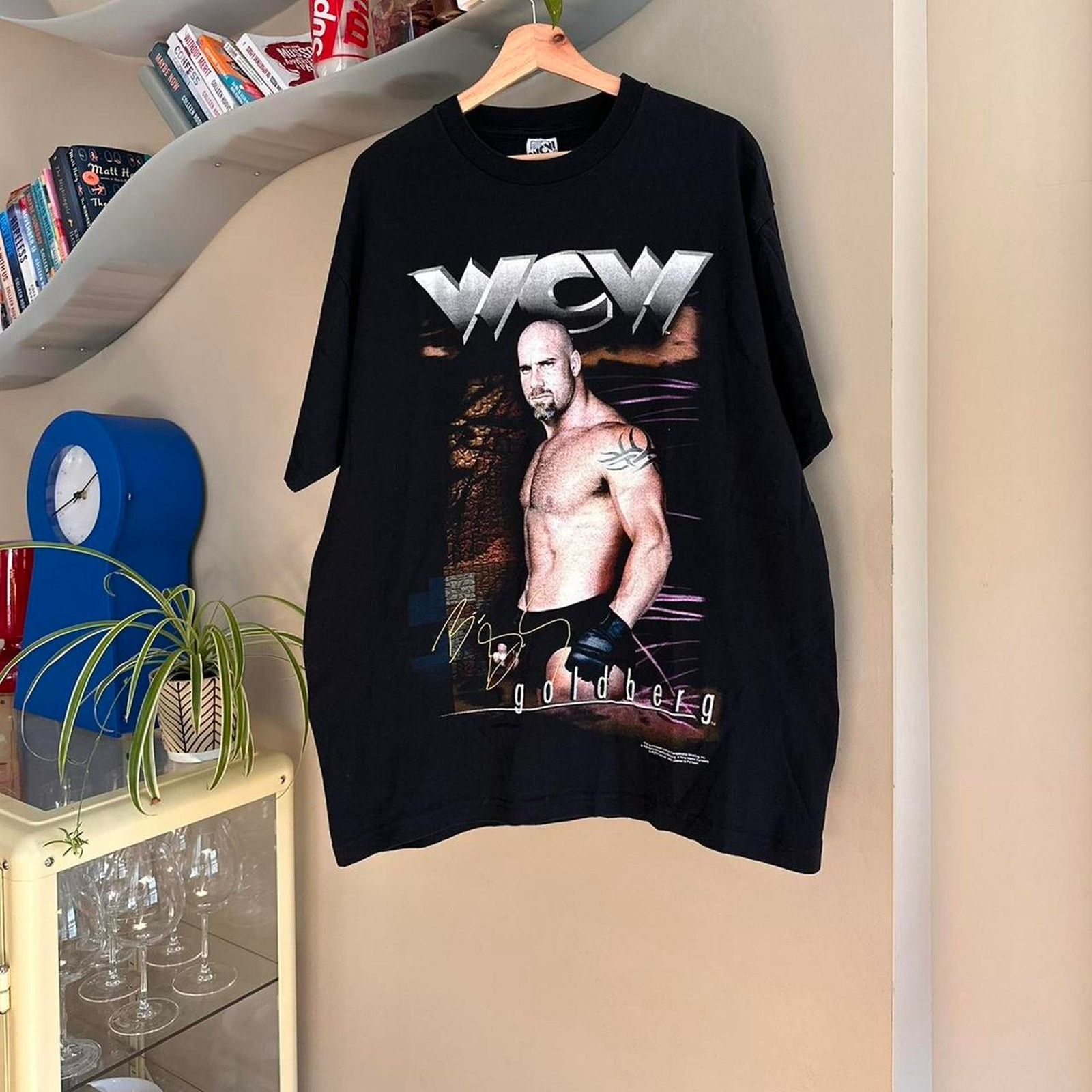 Vintage × WCW/nWo Vintage 1999 Goldberg WCW Shirt Size US L / EU 52-54 / 3 - 1 Thumbnail