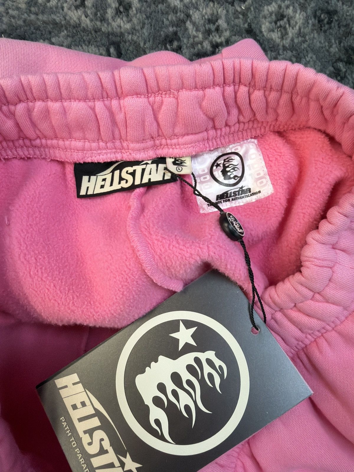 HELLSTAR Hellstar future flame sweatpant pink black Size US 34 / EU 50 - 4 Thumbnail