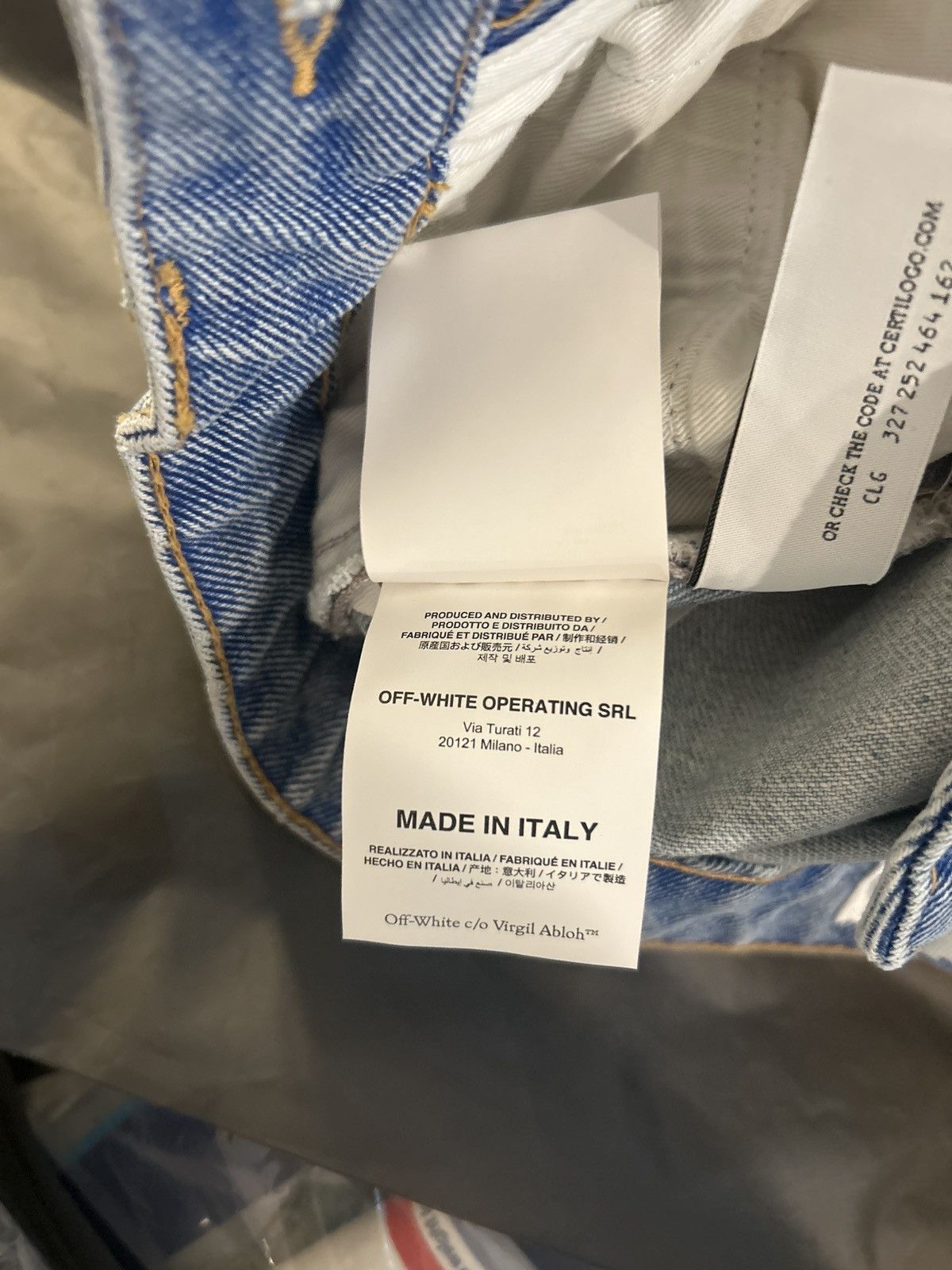 Off-White Off-White Jeans Light Wash Size 24 Size 24" / US 00 / IT 34 - 11 Thumbnail