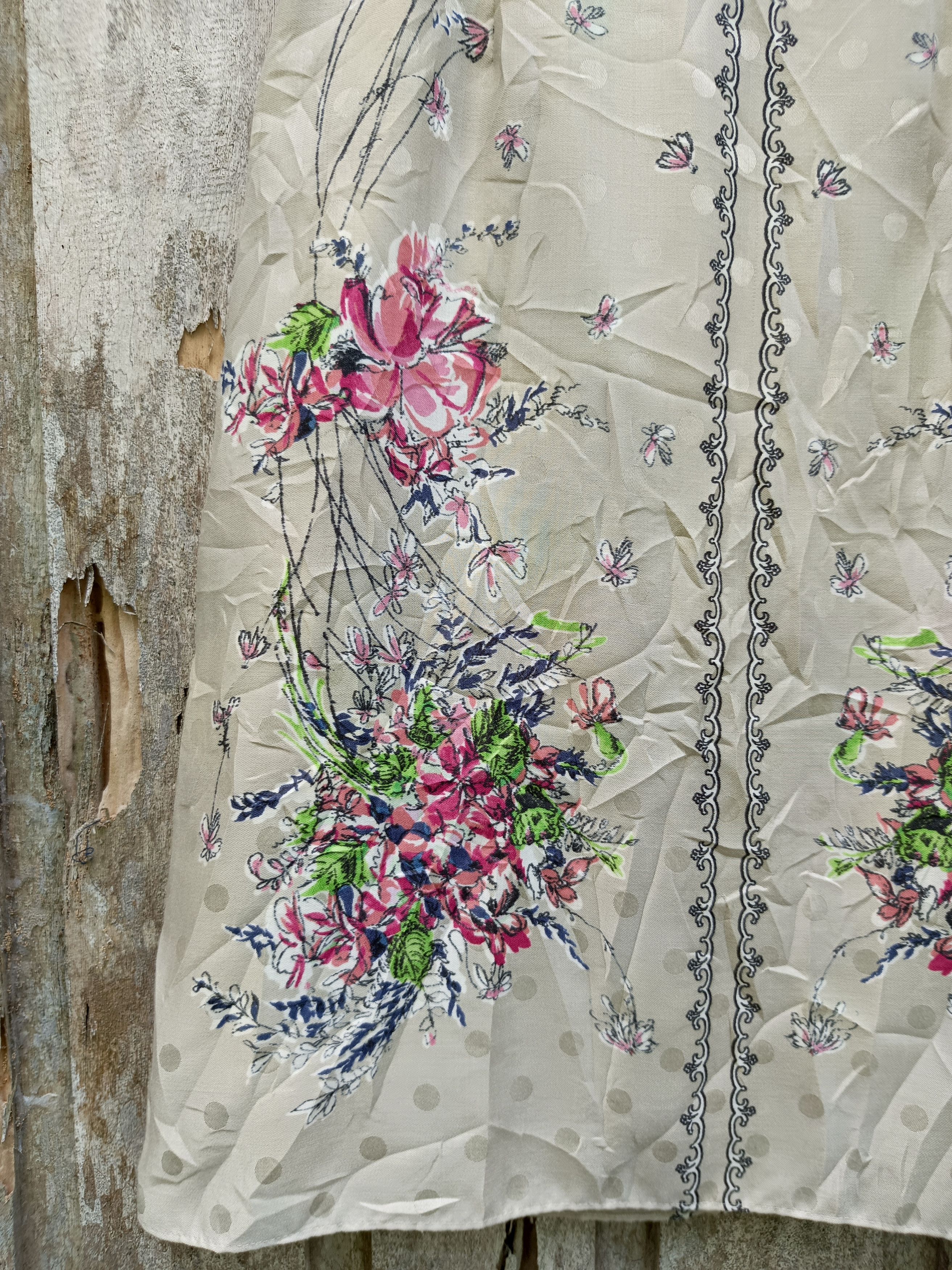 Japanese Brand Sunauna floral skirt Size 26" / US 2 / IT 38 - 3 Thumbnail