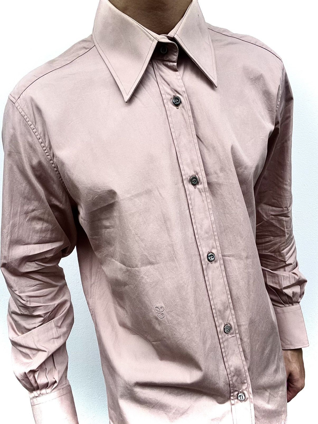 Gucci 2000s Gucci Tom Ford Pink Shirt Size US L / EU 52-54 / 3 - 2 Thumbnail