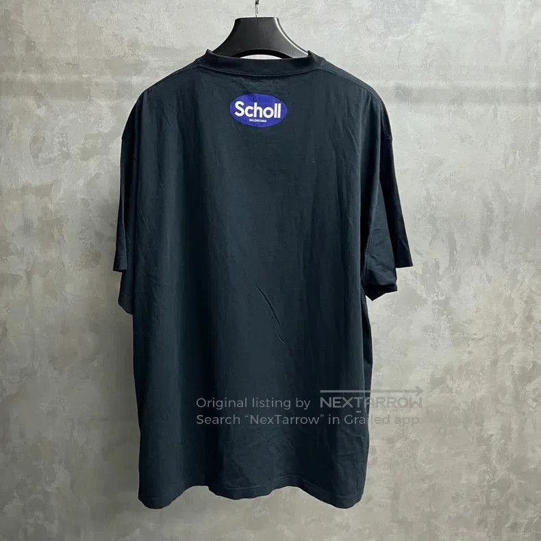 Balenciaga Balenciaga Black Logo Print Short Sleeve T-shirt. Size US M / EU 48-50 / 2 - 2 Thumbnail