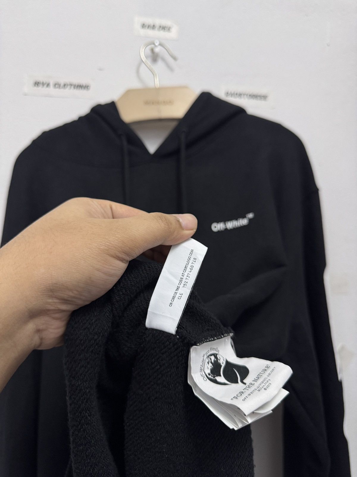 Off-White Offwhite Wave Diag Hoodie Size US XL / EU 56 / 4 - 5 Thumbnail