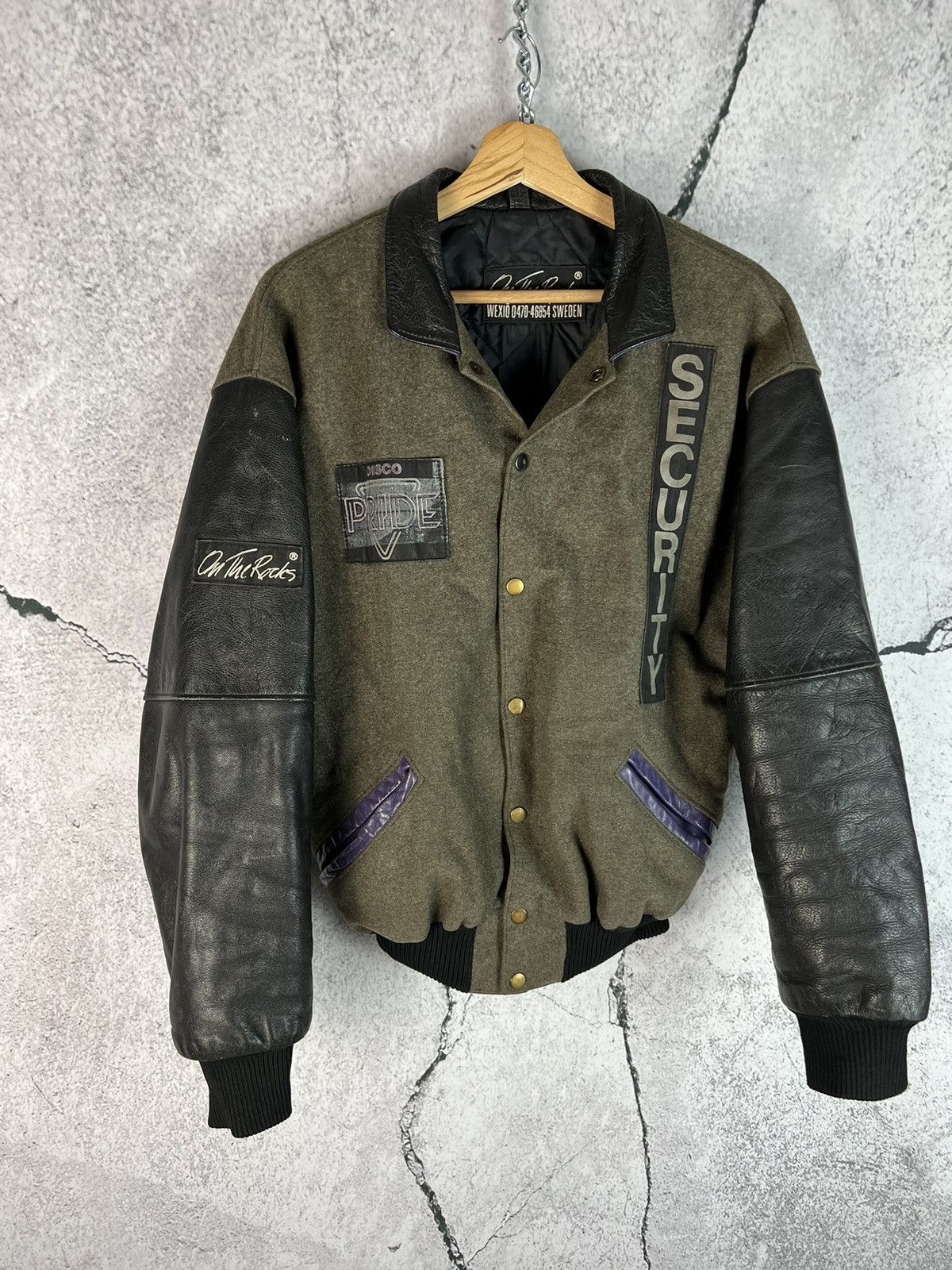Vintage 90s Denim Bomber Varsity Jacket Air Force academy Size US M / EU 48-50 / 2 - 1 Thumbnail