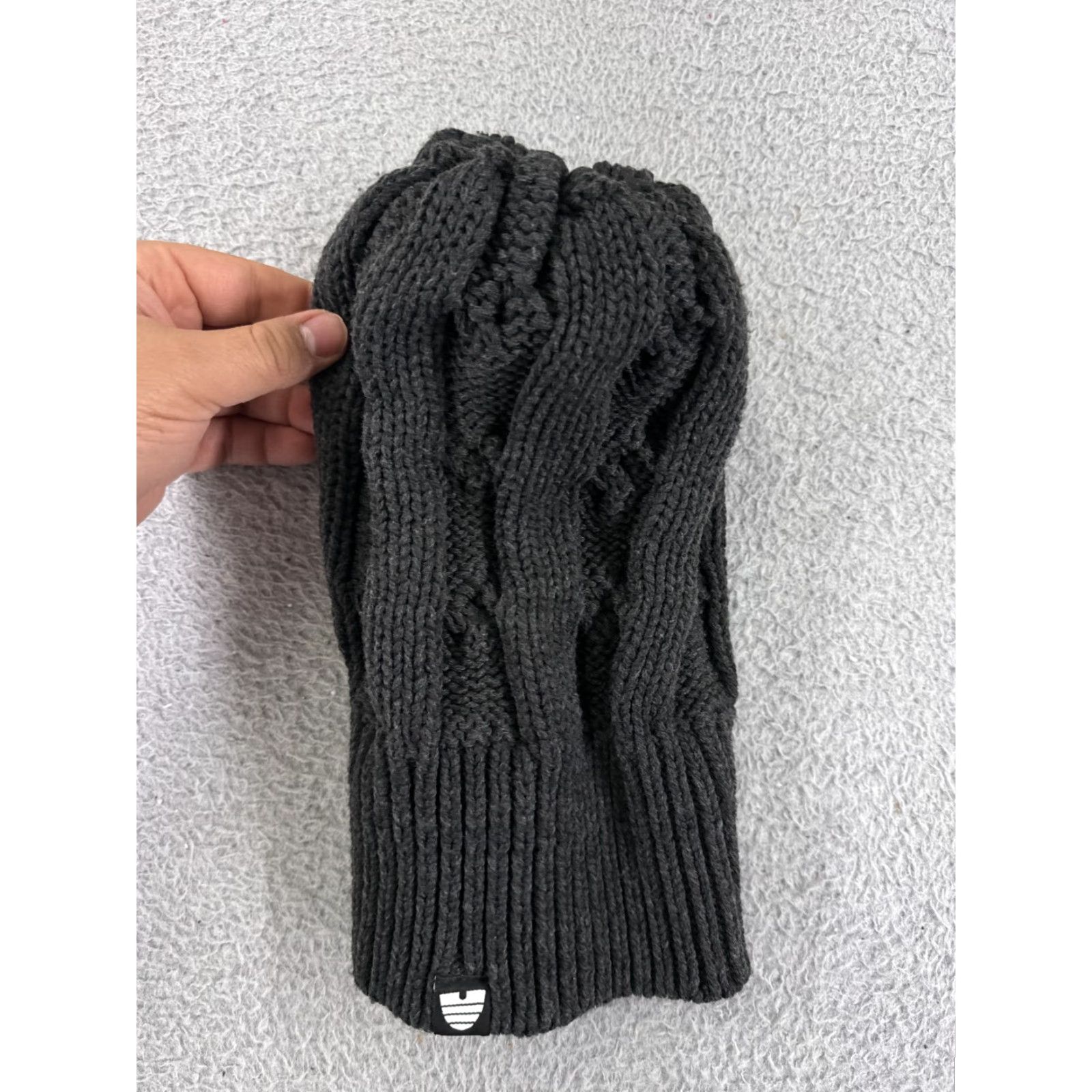 Vintage Unbranded Beanie Adult One Size Gray 100% Acrylic Cable Knit Utah Ski Snowboard Size ONE SIZE - 7 Thumbnail