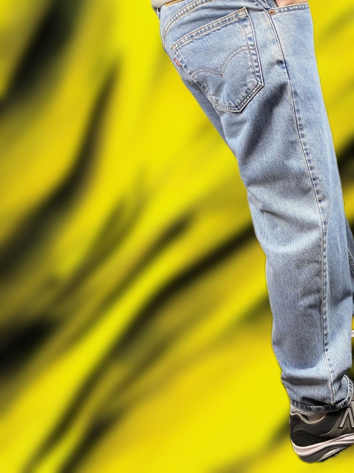 Jean × Levi's × Vintage Vintage Levis 550 1999 Jeans Baggy Wash Denim Blue Size US 36 / EU 52 - 1 Thumbnail