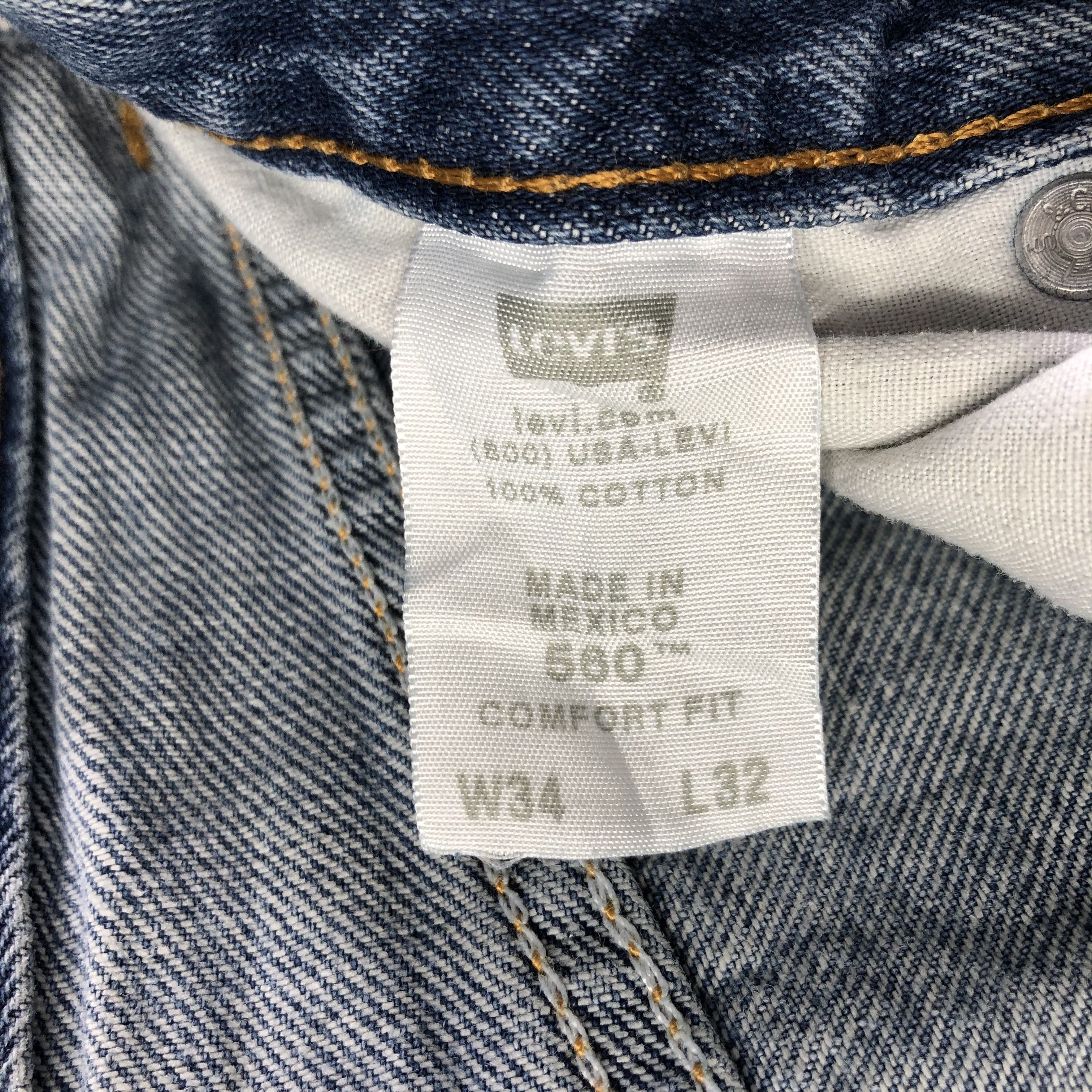 Levi's Vintage Blue Wash Levis 560 Jeans-J3463 Size US 35 - 9 Thumbnail