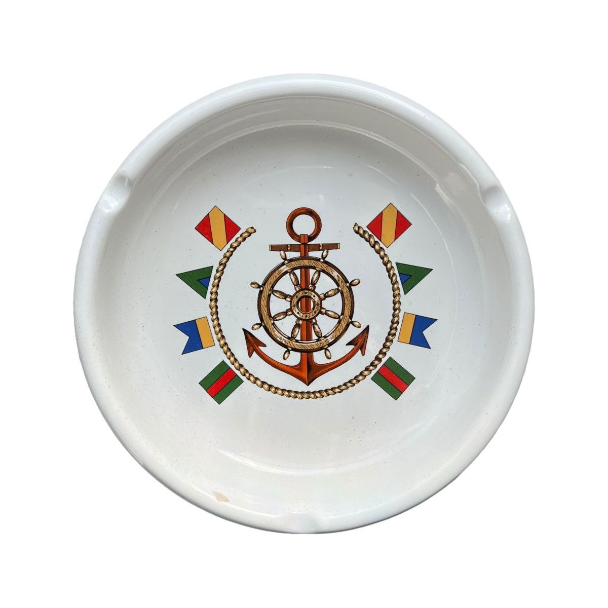 image of Gucci Anchor Nautical Decorative Ashtray in White, Men's