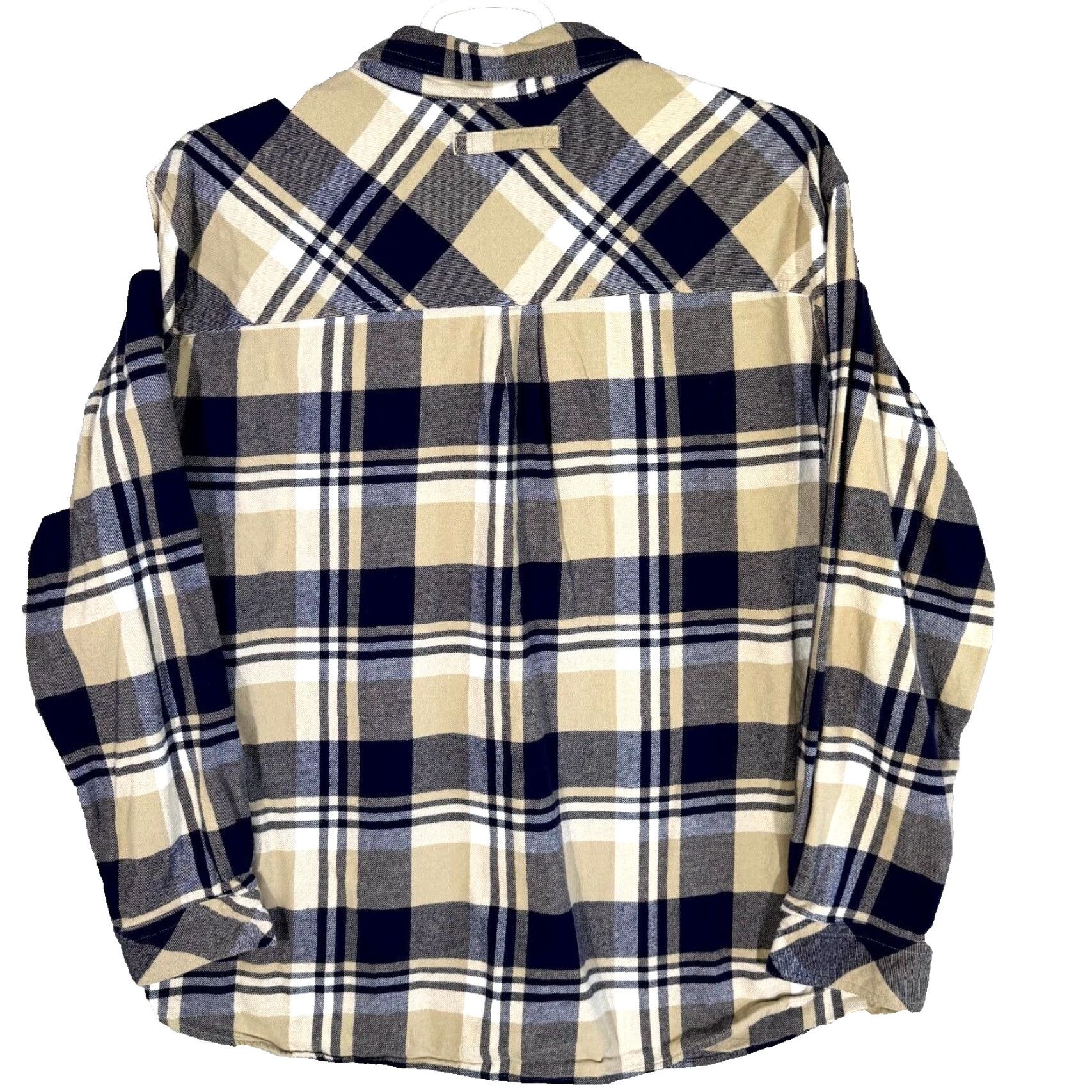 Vintage Legendary Whitetails Buck Camp Button-Up Shirt Mens 2XL Navy Tan Plaid Cotton Flannel Long Sleeve Casual Workwear Size US XXL / EU 58 / 5 - 2 Thumbnail