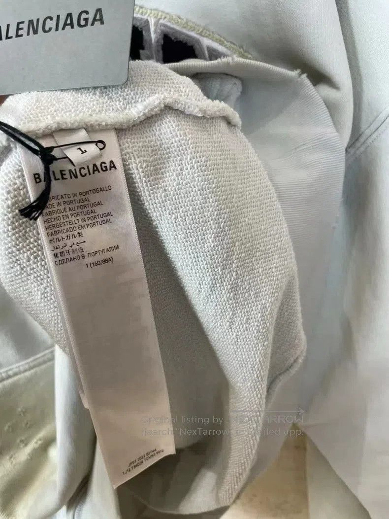 Balenciaga Balenciaga Joint Mud-Dyed Old-School Hoodie Size US S / EU 44-46 / 1 - 5 Thumbnail
